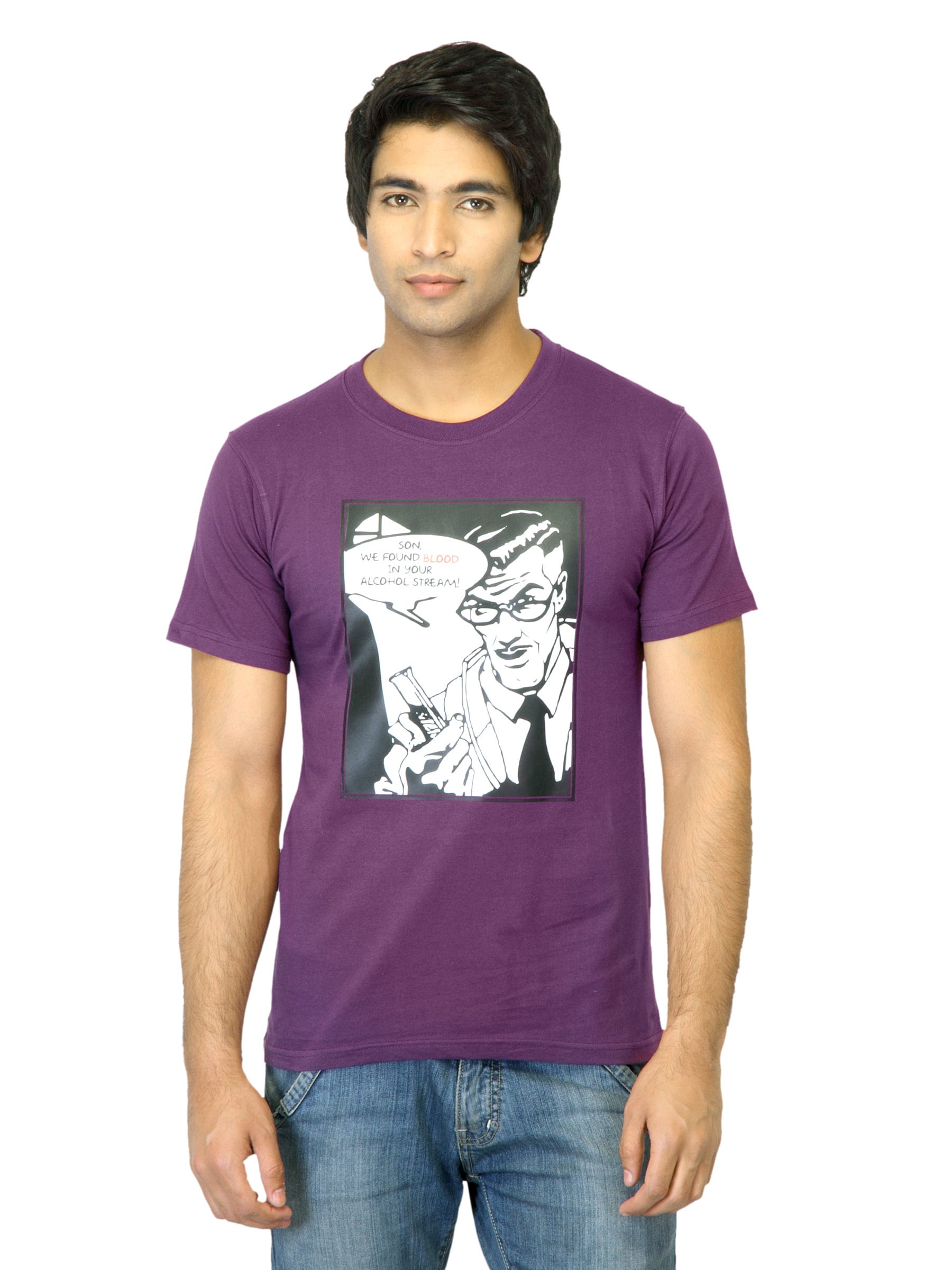 Tantra Men Blood Test Purple T-shirt