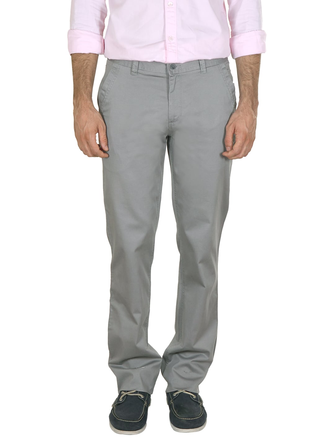 Scullers Men Grey Trousers