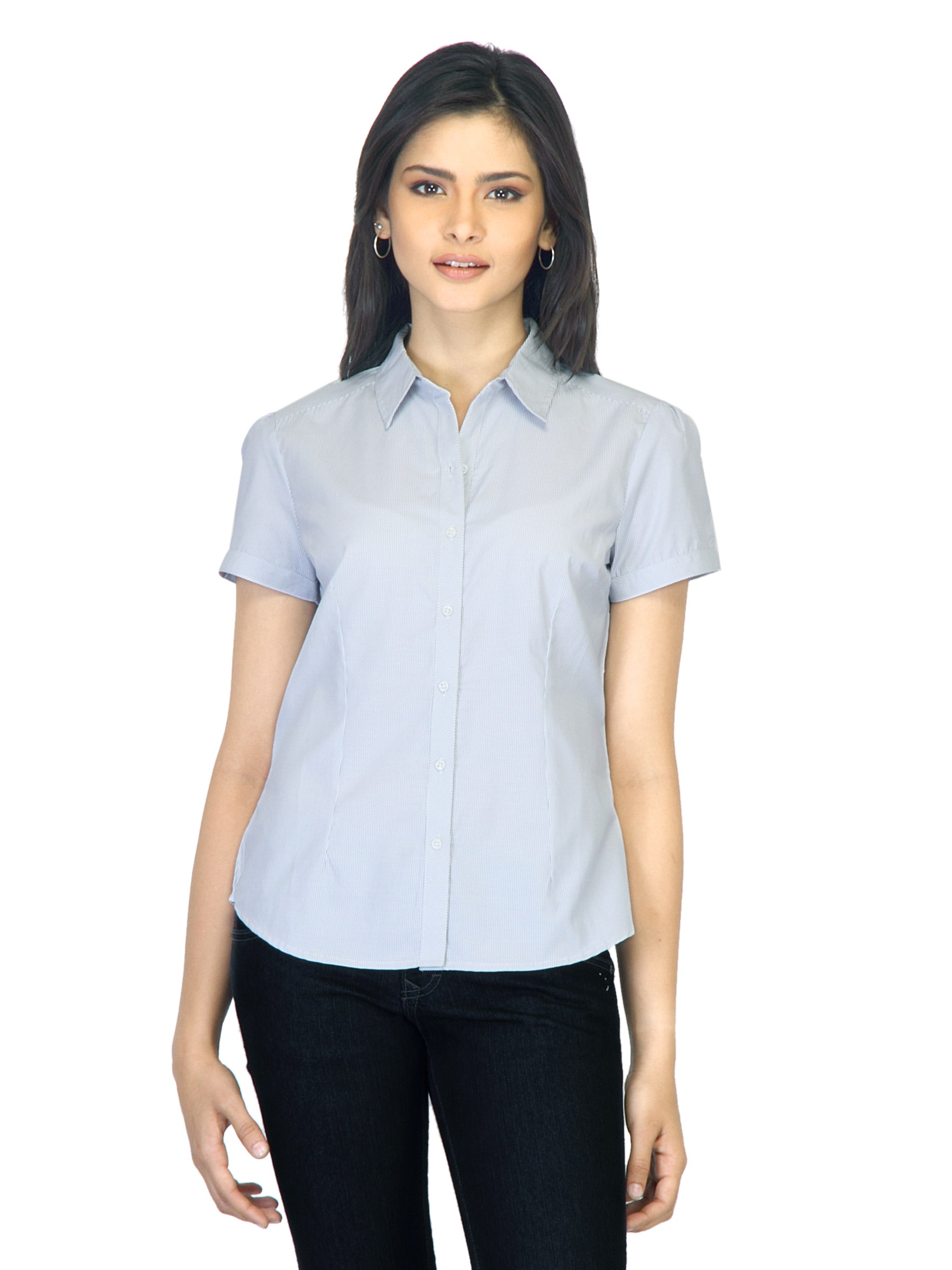 Scullers For Her Striped Blue Shirt
