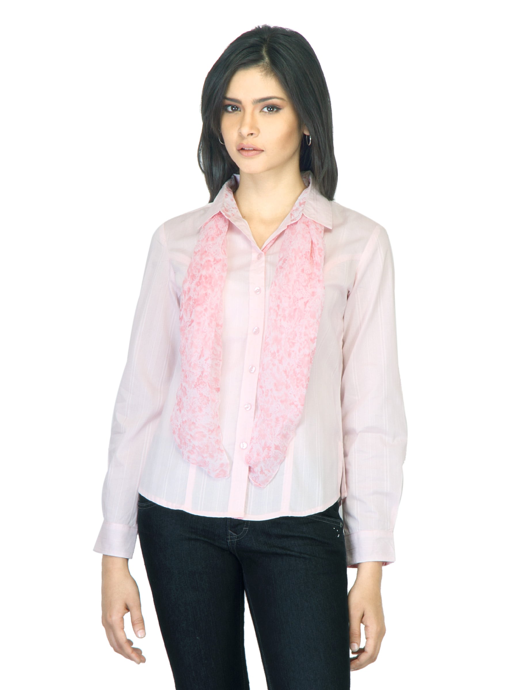 Scullers For Her Striped Pink Shirt