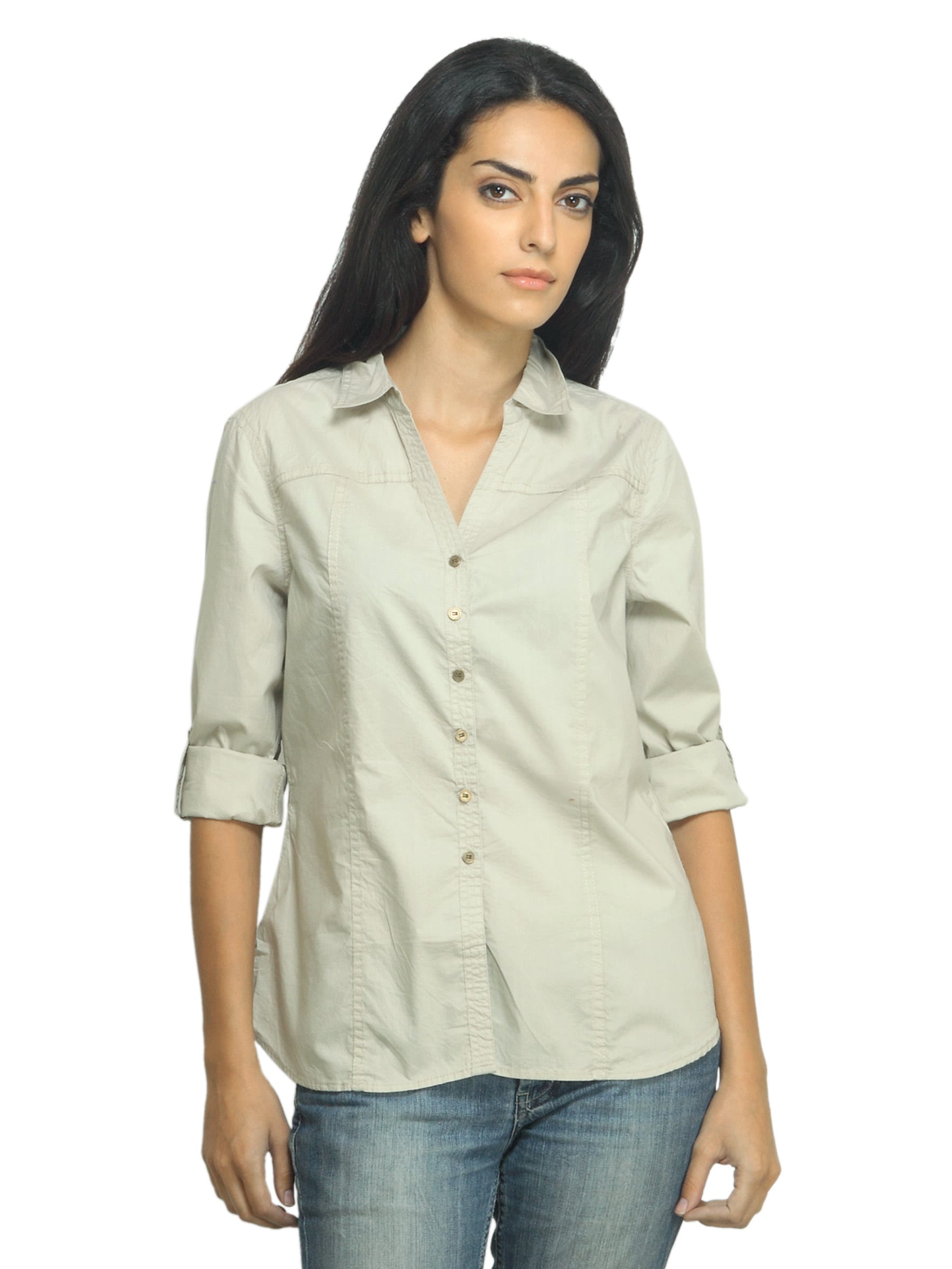 Scullers For Her Beige Shirt