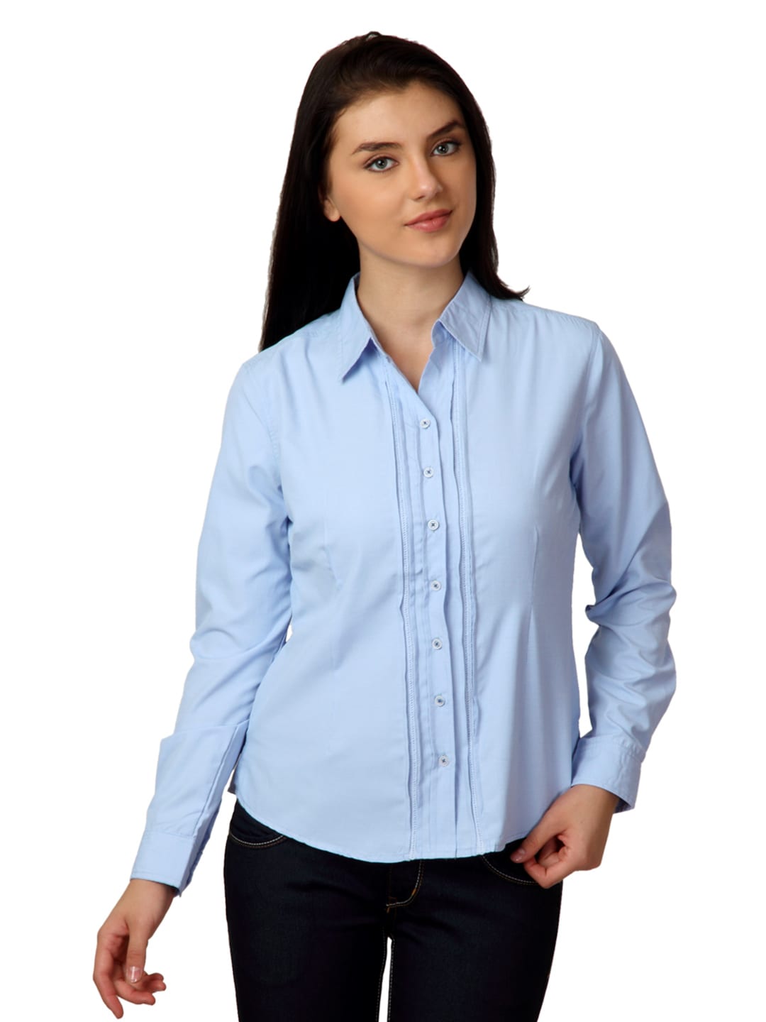 Scullers For Her Blue Shirt