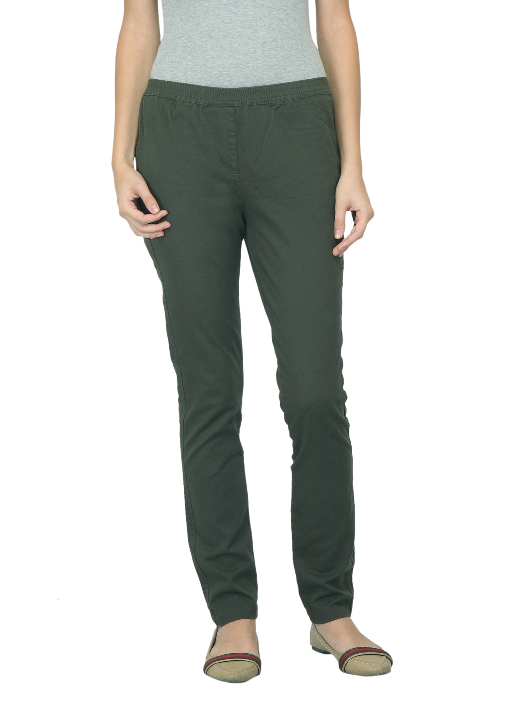 Scullers For Her Olive Trousers