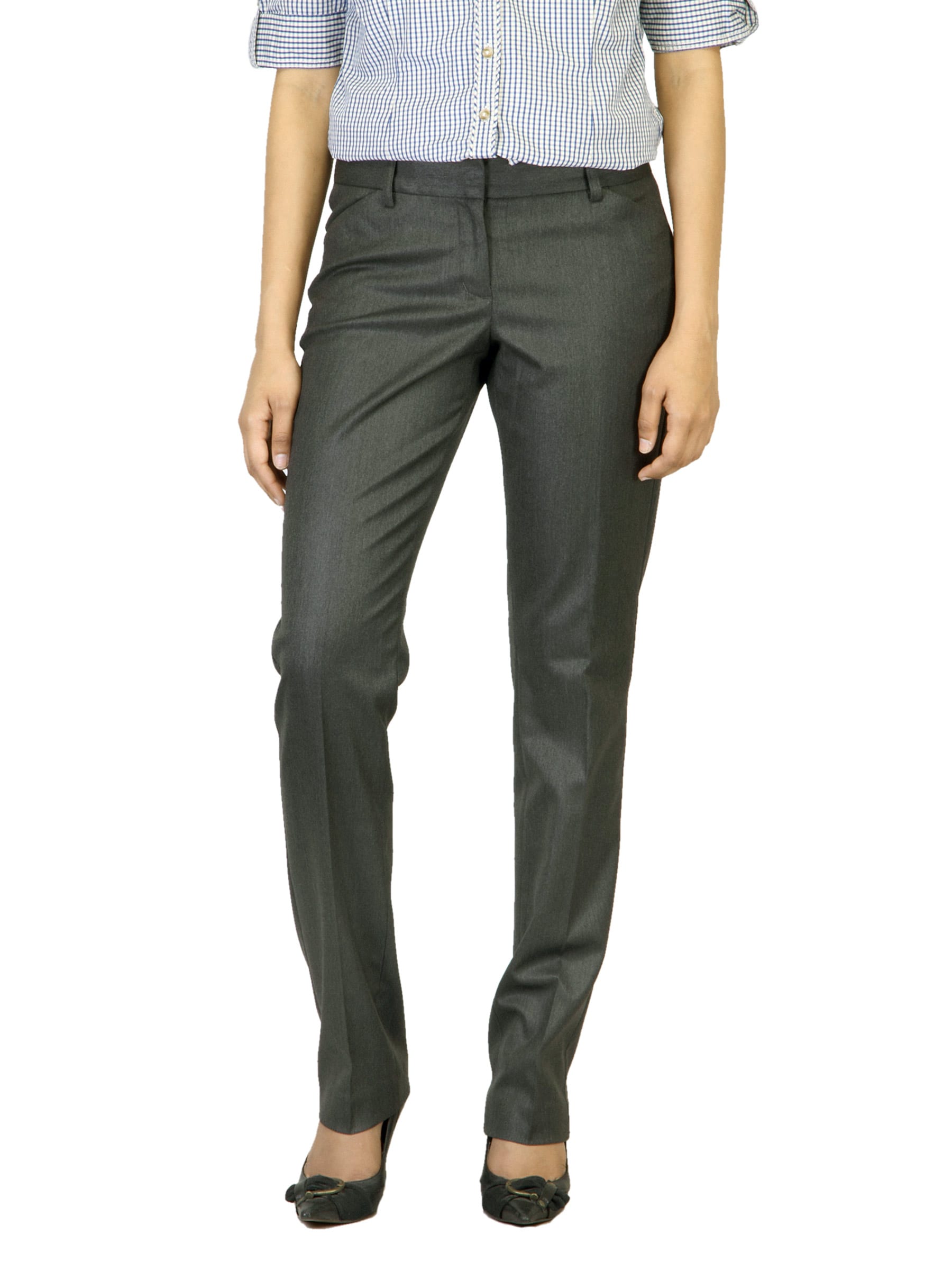 Scullers For Her Women Grey Trousers