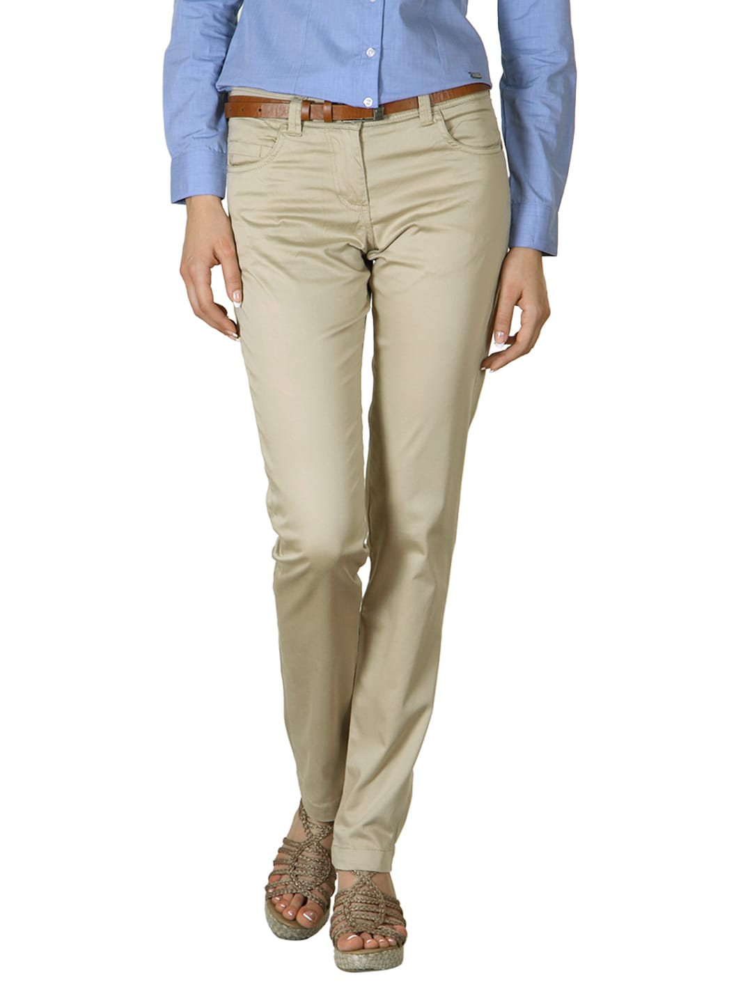 Scullers For Her Beige Trousers