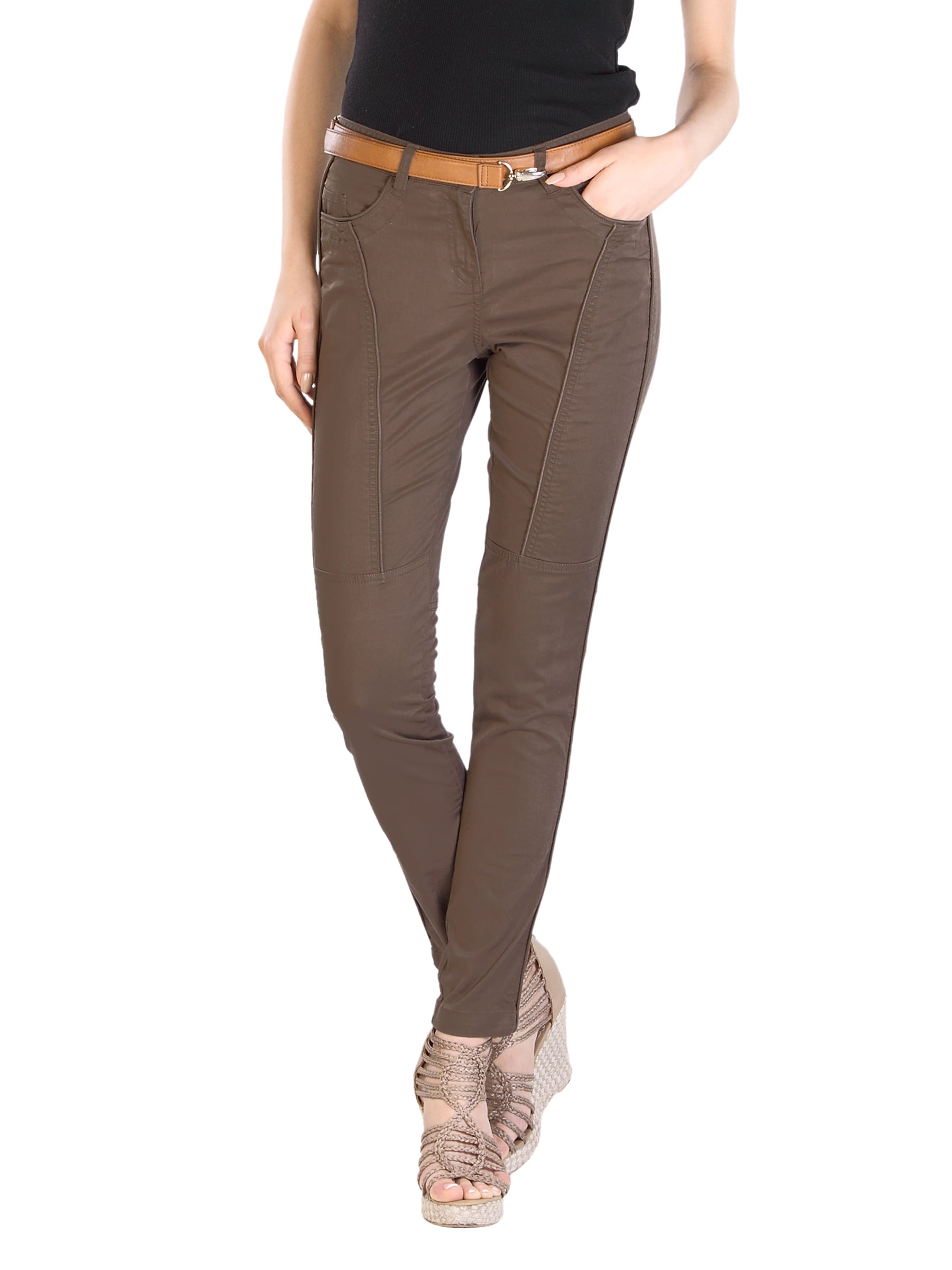 Scullers For Her Brown Trousers