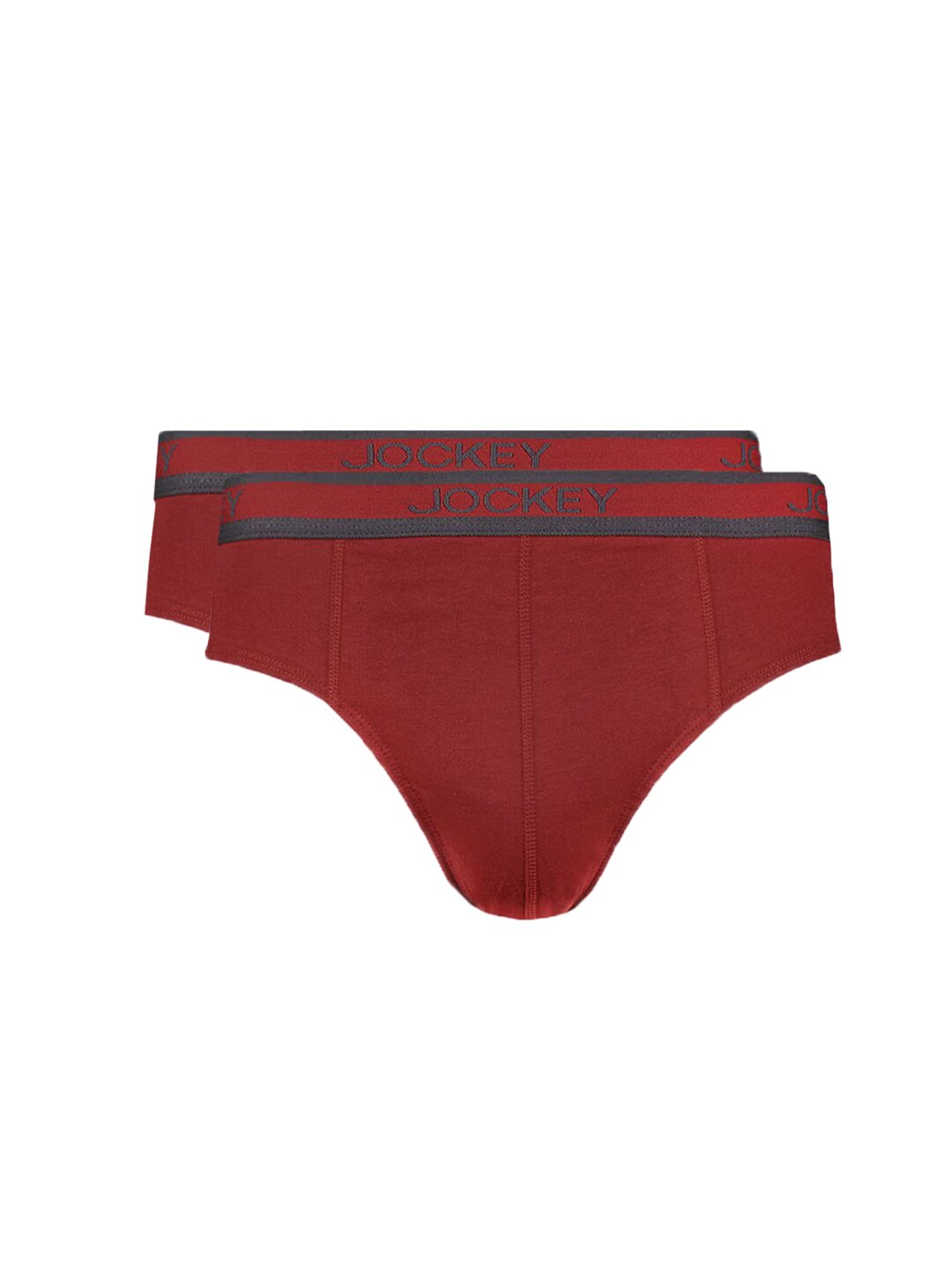 Jockey ELANCE Mens Red Pack of two Briefs 1010