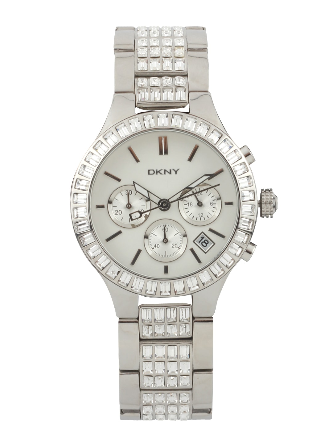DKNY Women White Dial Chronograph Watch NY8315