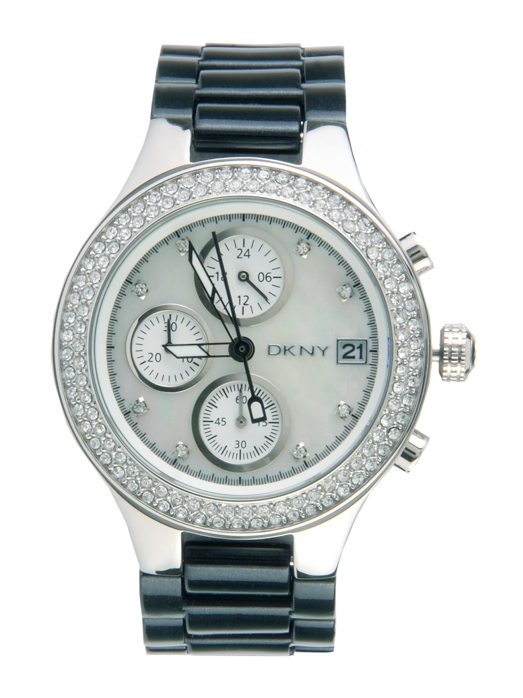 DKNY Women Silver-Toned Chronograph Watch NY8099