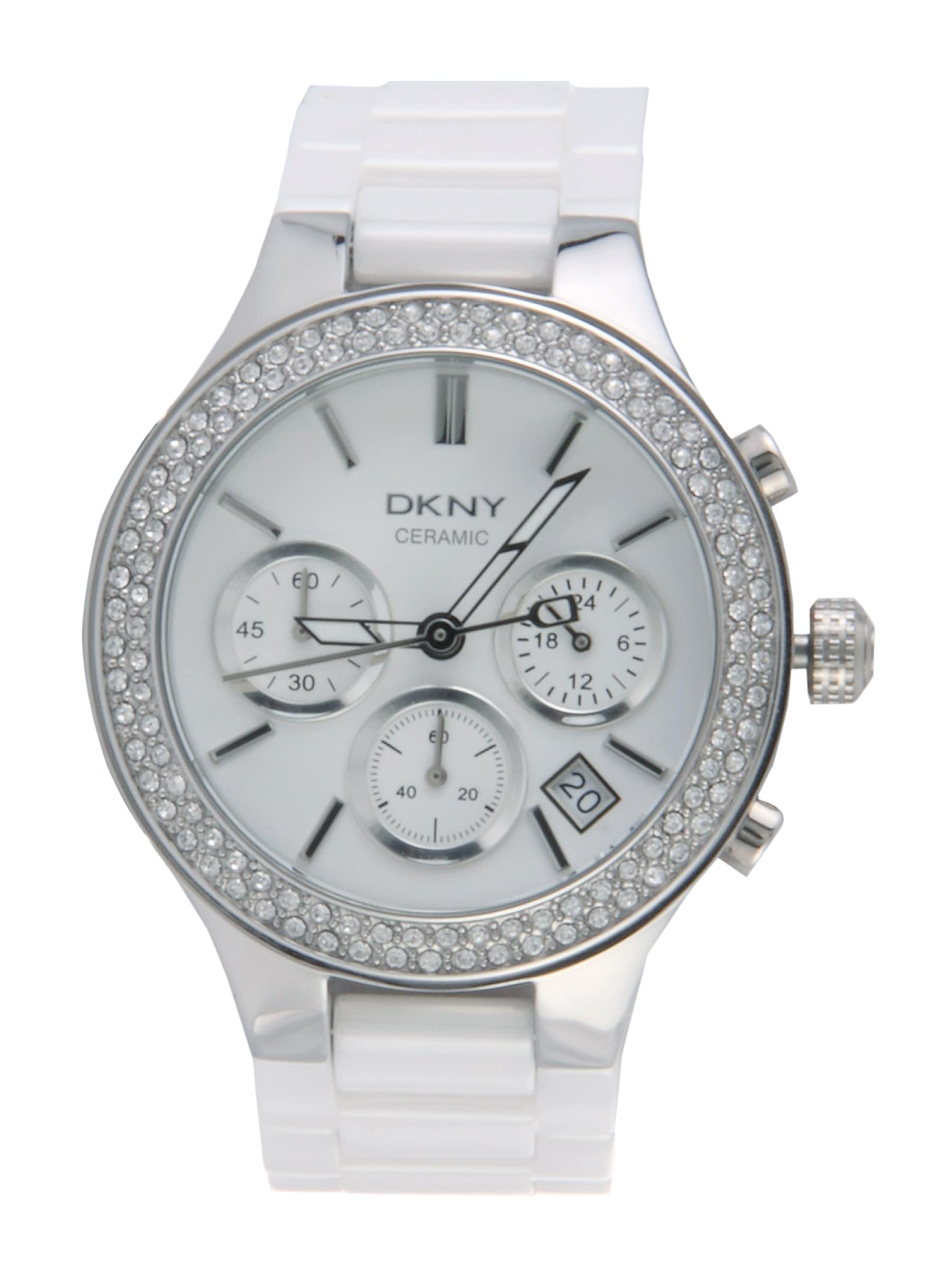 DKNY Women White Dial Chronograph Watch NY4985