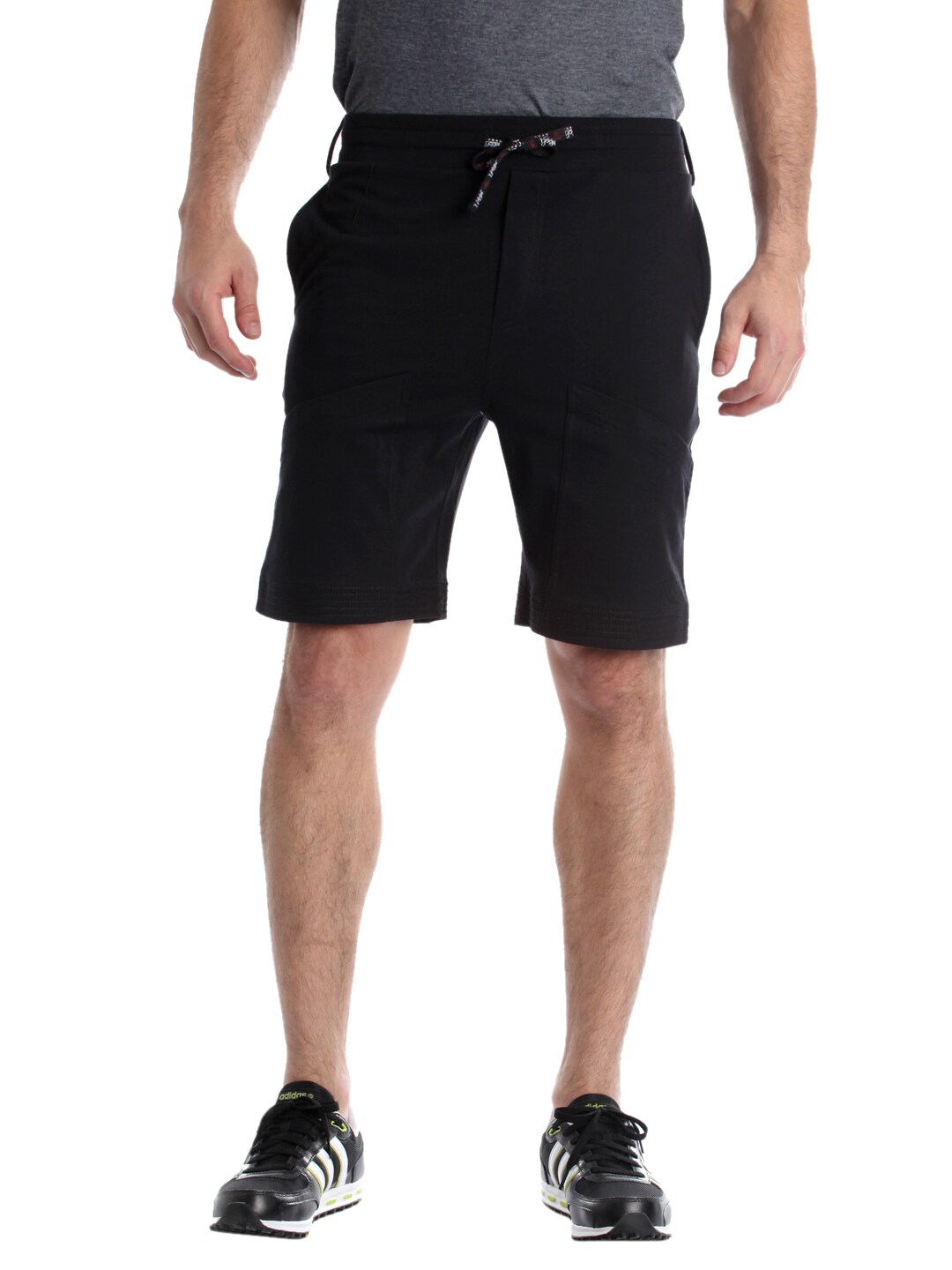 Urban Yoga Men Black Shorts