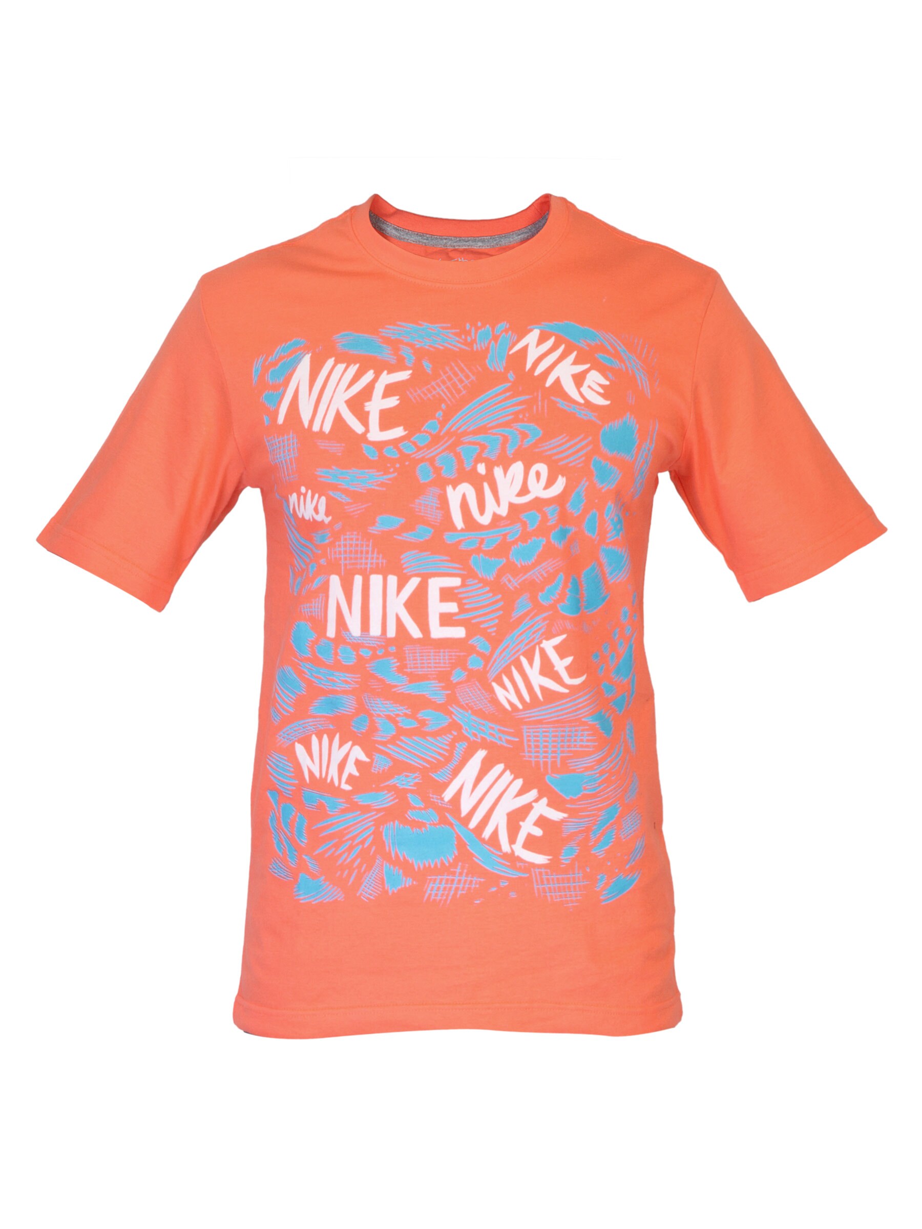 Nike Men Brushed Orange T-shirt
