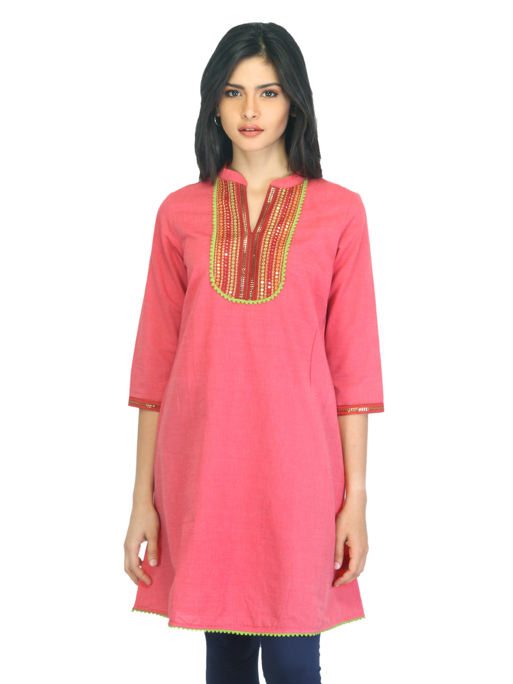 Aurelia Women Peach Kurta