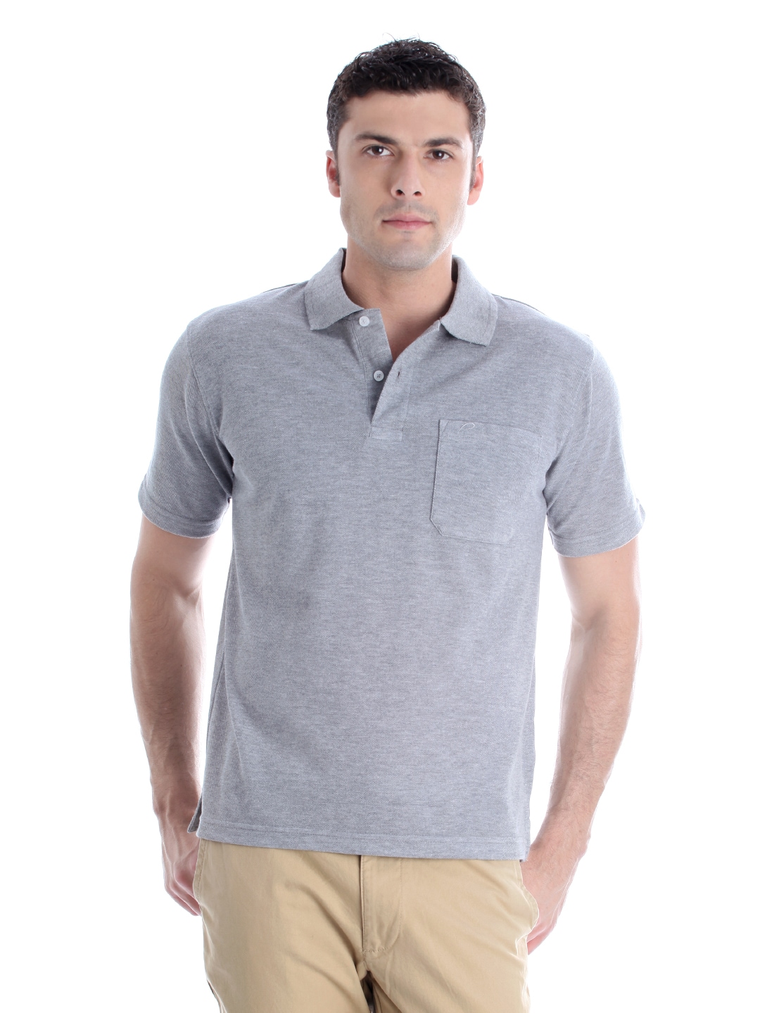 Proline Men Grey T-shirt