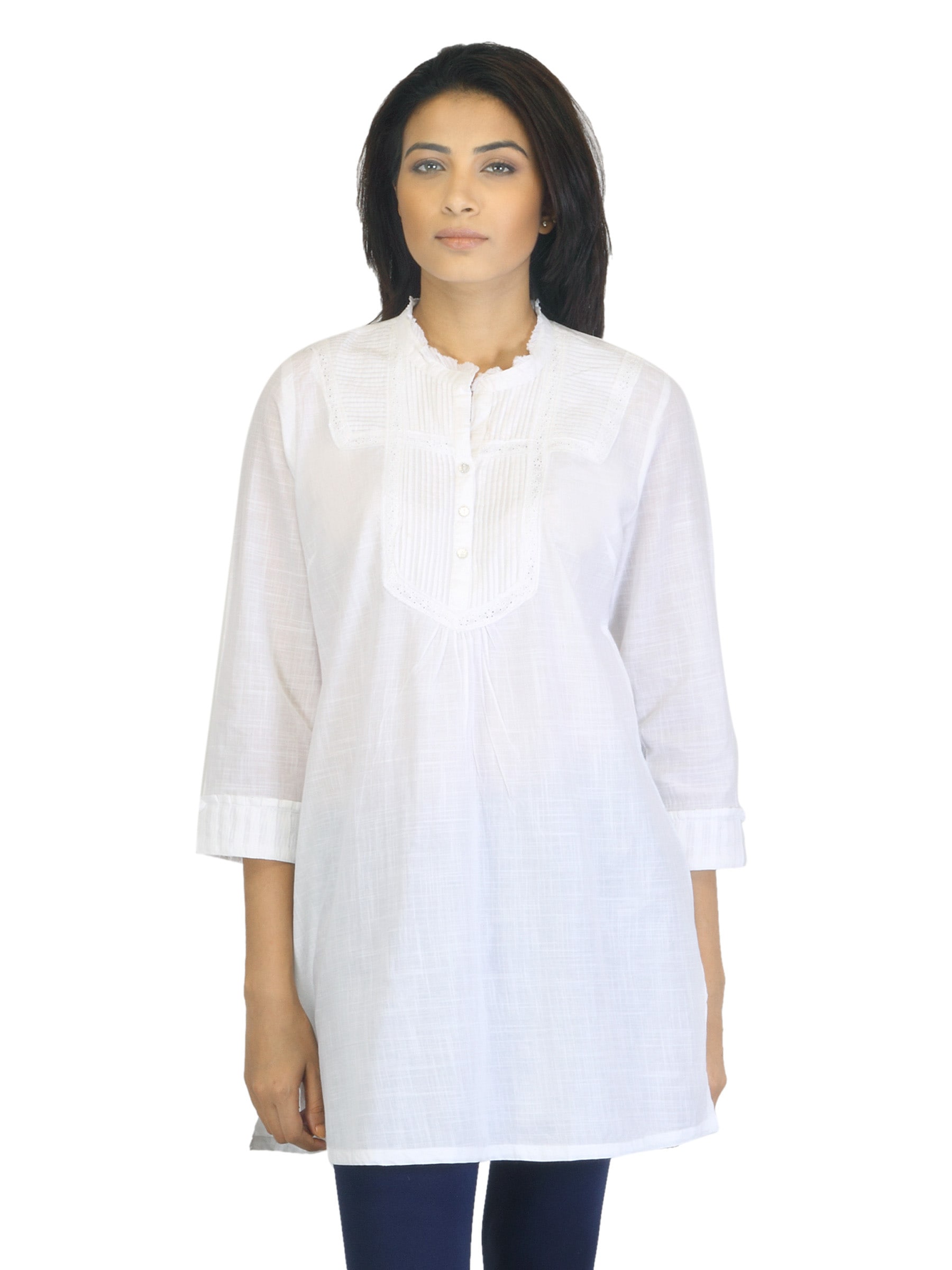 BIBA OUTLET Women White Kurta