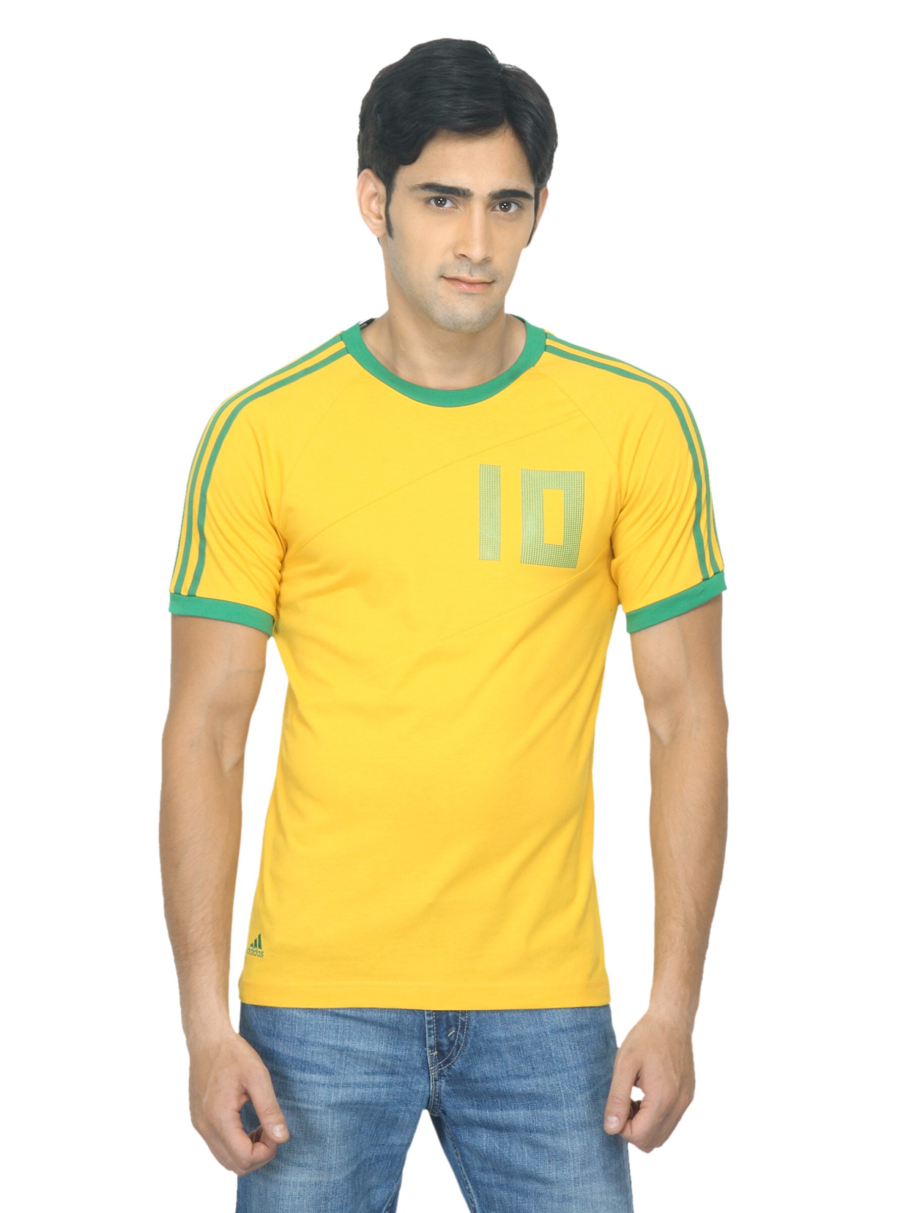 ADIDAS Men Kaka Yellow T-shirt