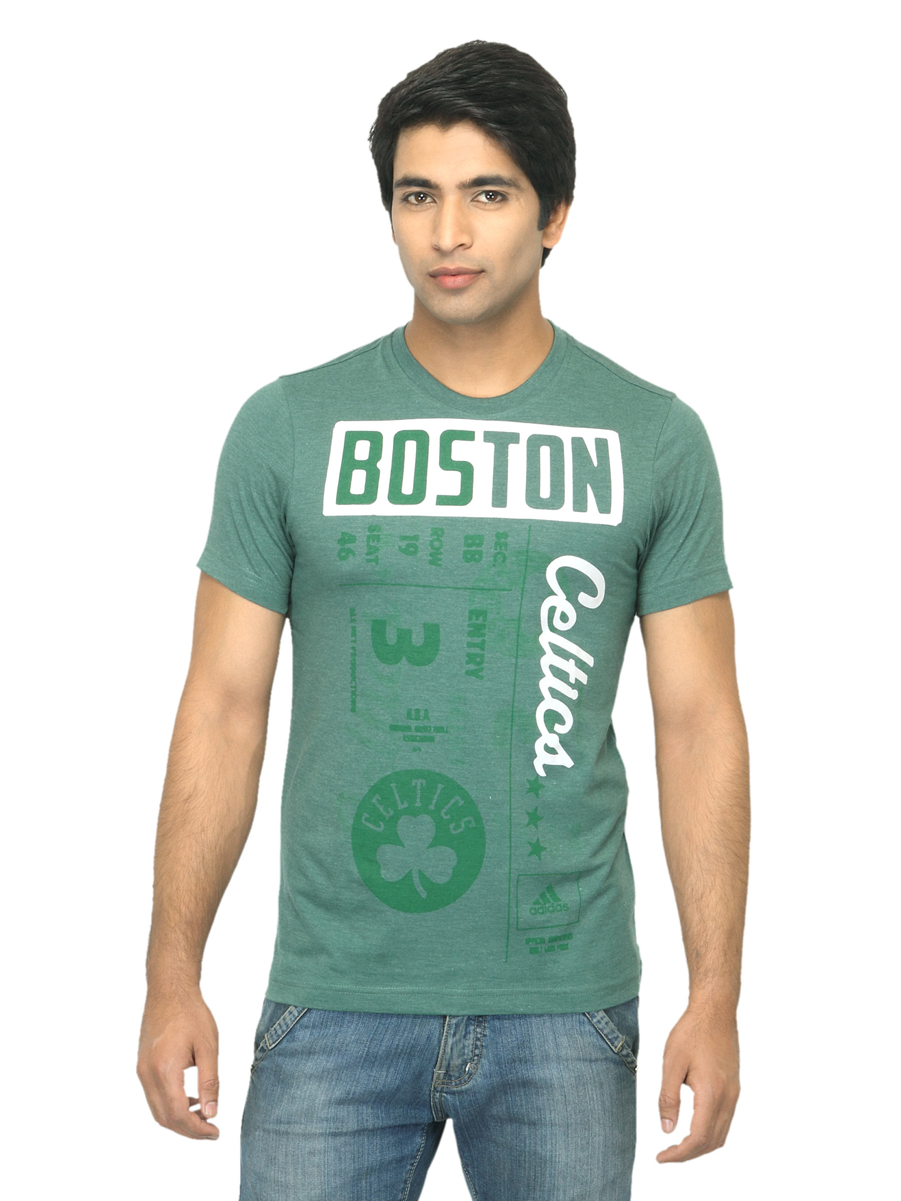 ADIDAS Men Boston Celtics Green T-shirt