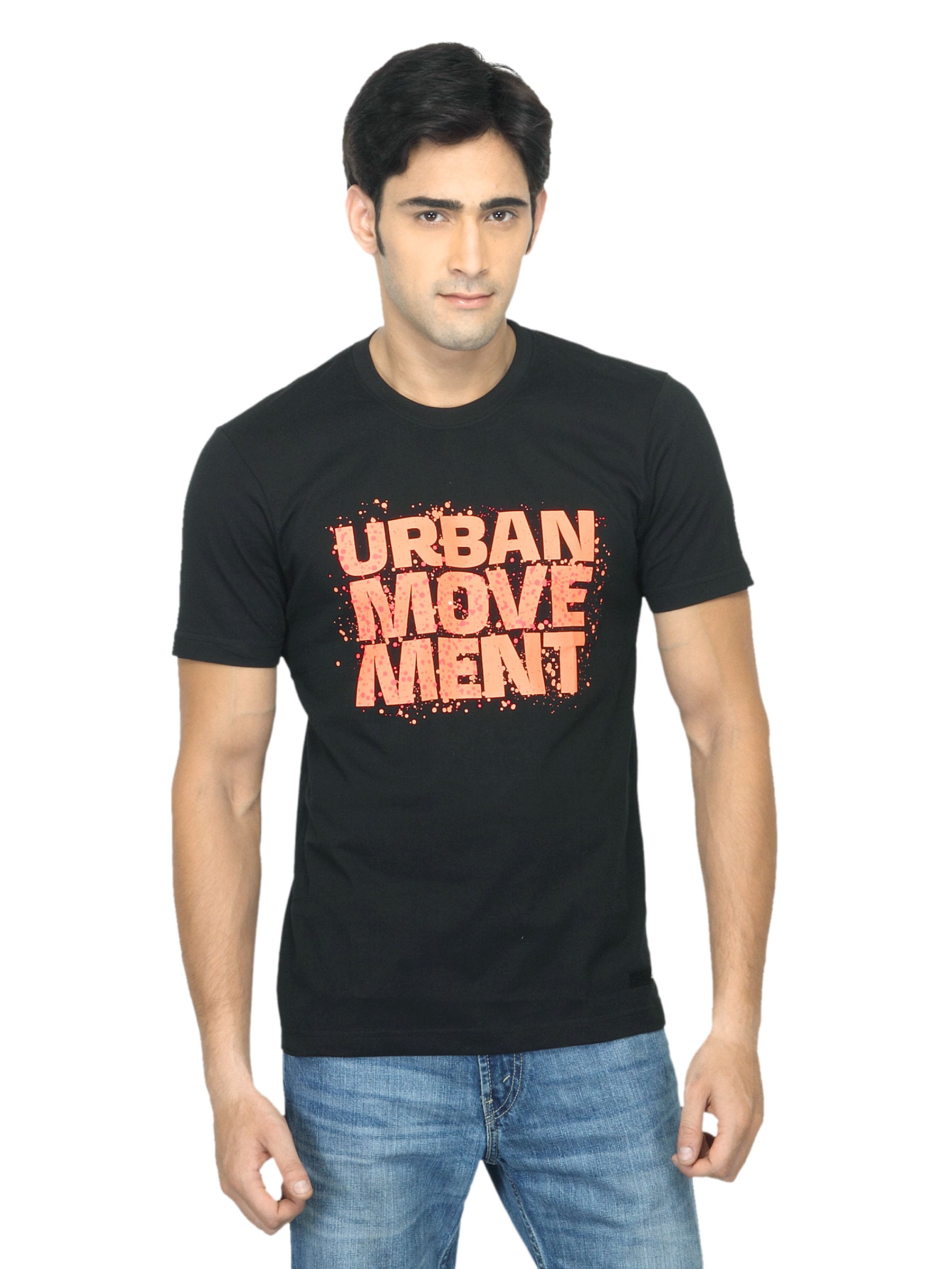 ADIDAS Men Urban Movement Black T-shirt