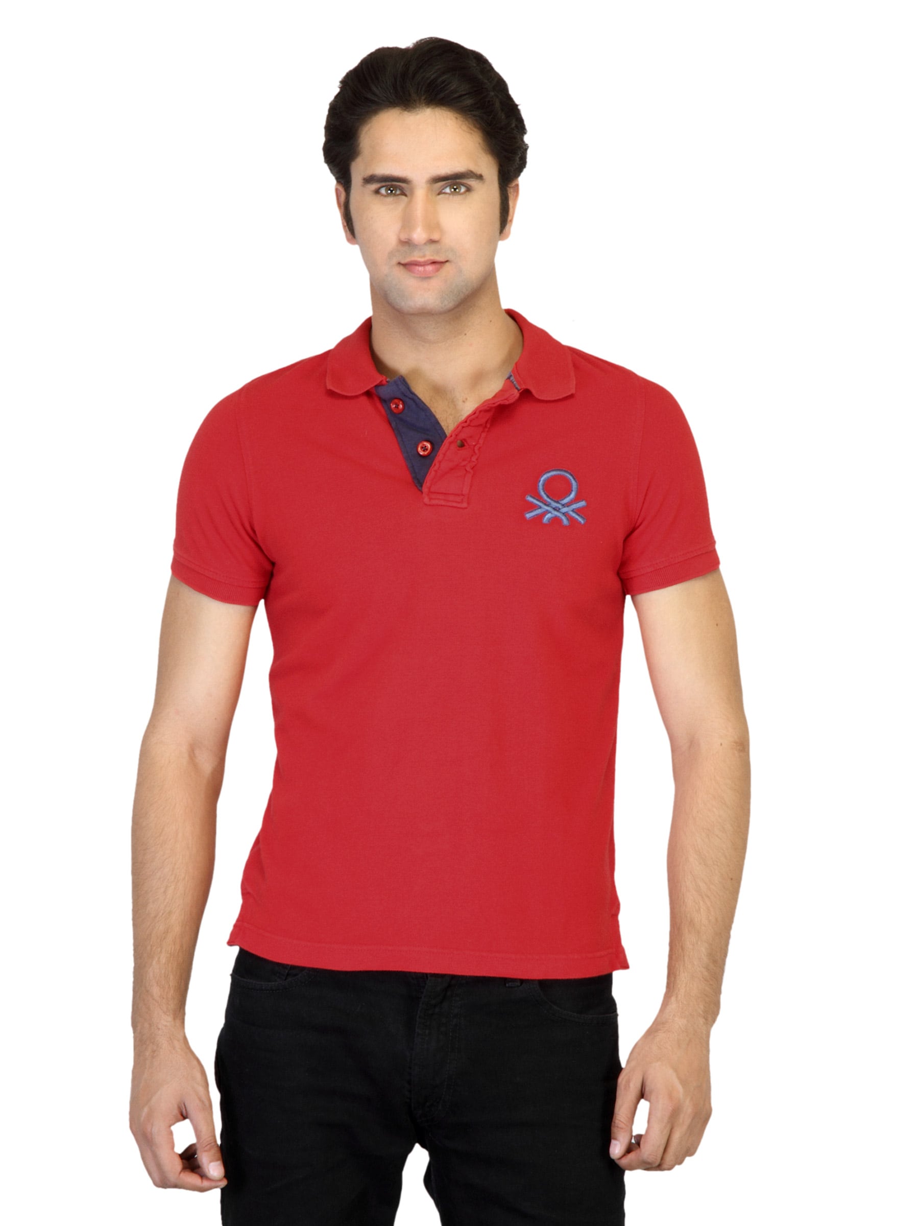 United Colors of Benetton Men Red T-shirt