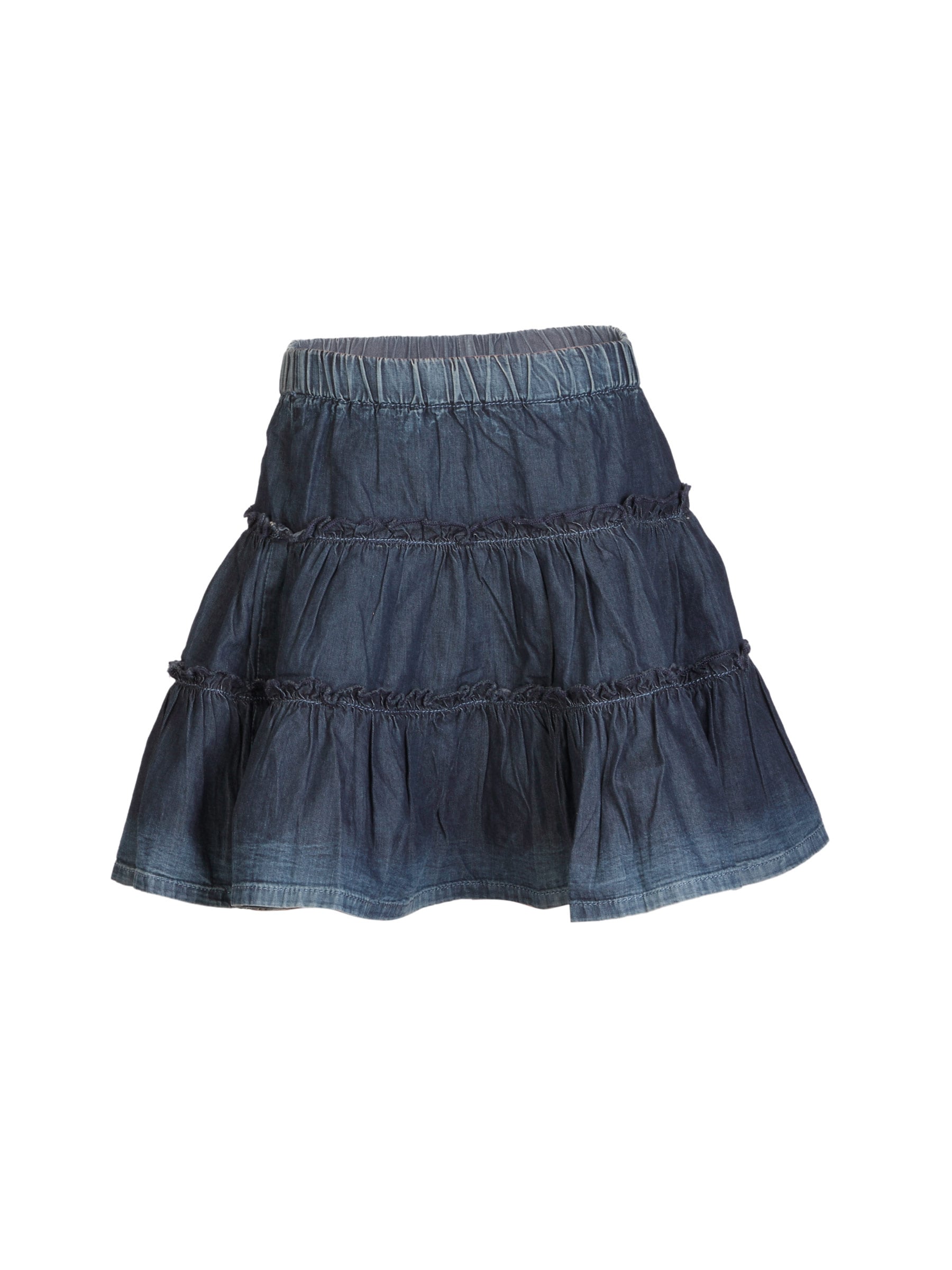 United Colors of Benetton Kids Girls Washed Blue Skirt