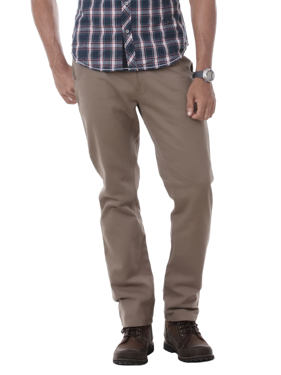 United Colors of Benetton Men Brown Trousers