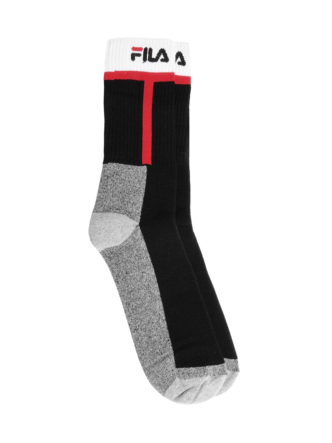 Fila Men Black And Grey Socks