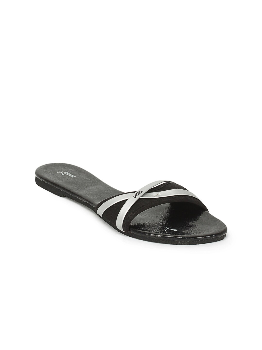 Puma Women Black Crazy Slide Flats