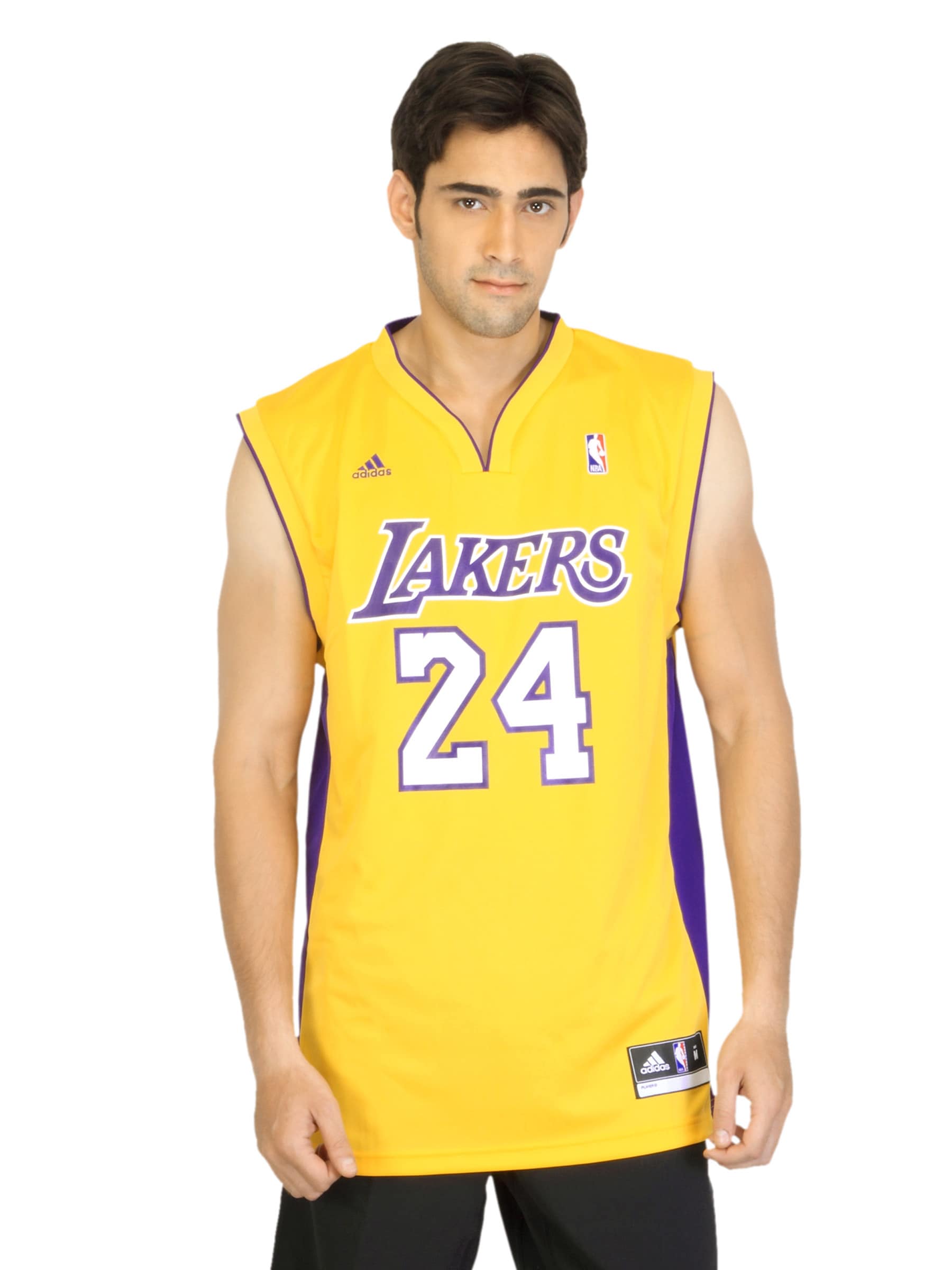 ADIDAS Men Lakers Yellow Jersey