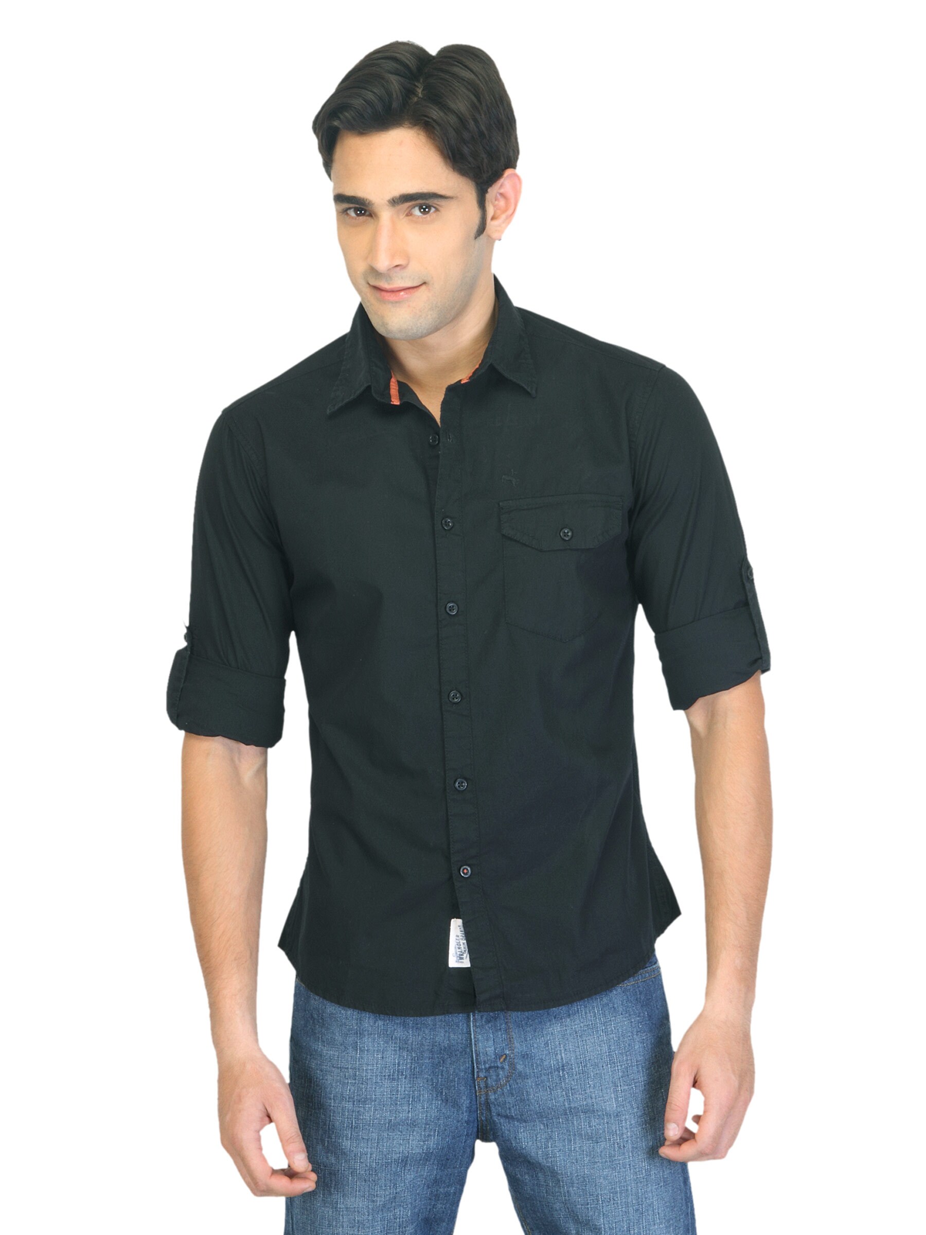 Wrangler Men Griffith Black Shirt