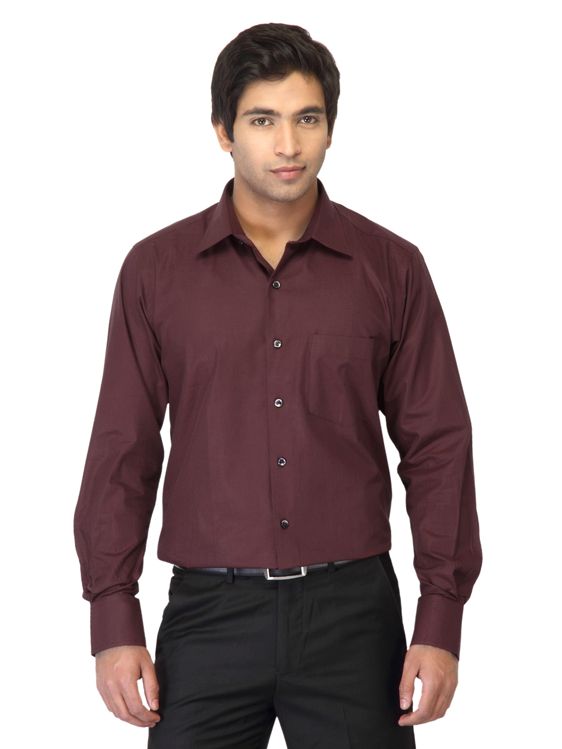 Genesis Men Maroon Shirt