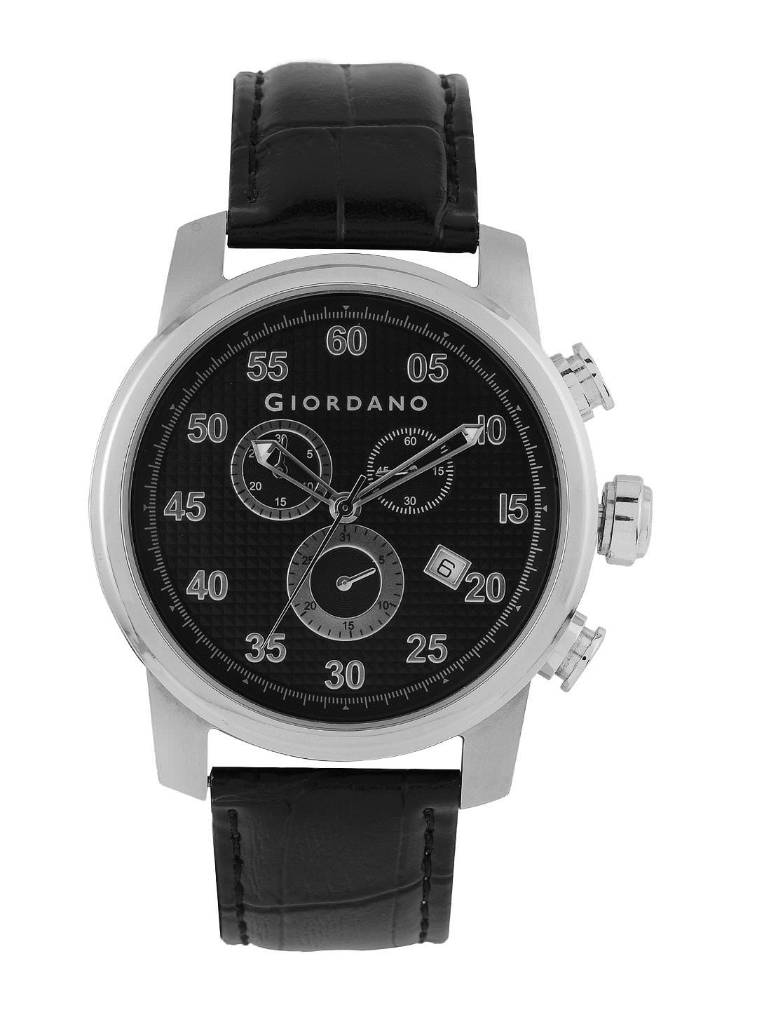 Giordano Men Black Dial Watch