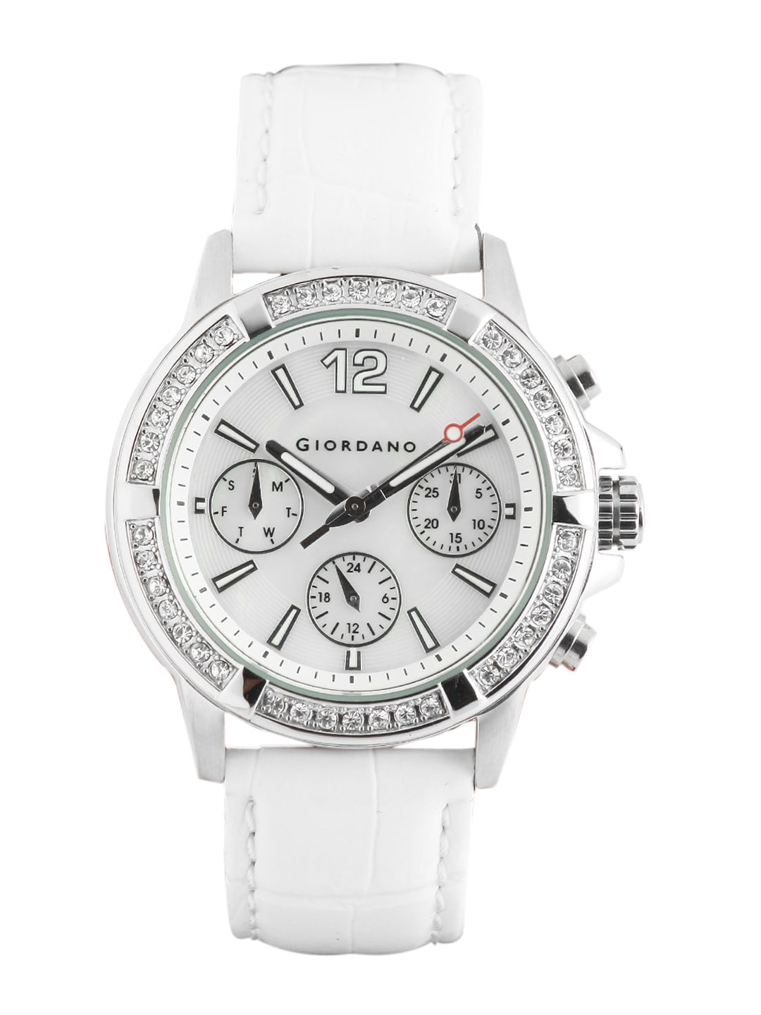 Giordano Women Chronograph White Dial Watch