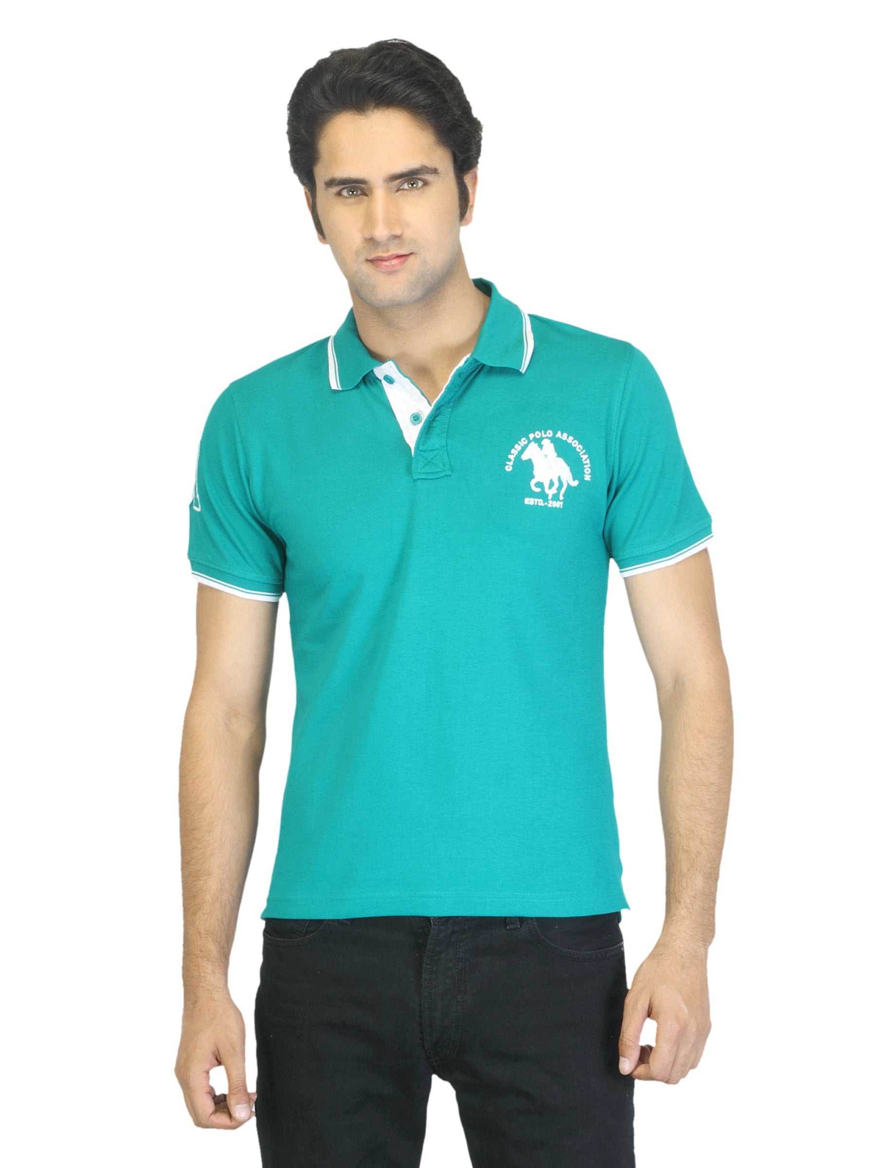 Classic Polo Men Green T-shirt