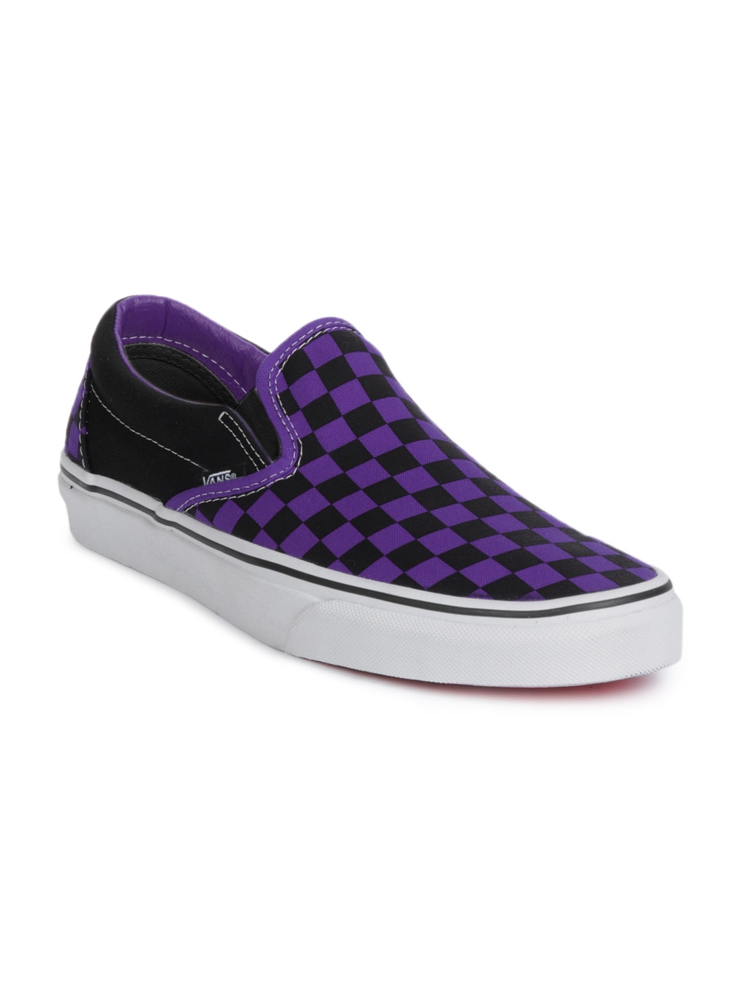 Vans Men Classic Slip-On Purple & Black Shoes