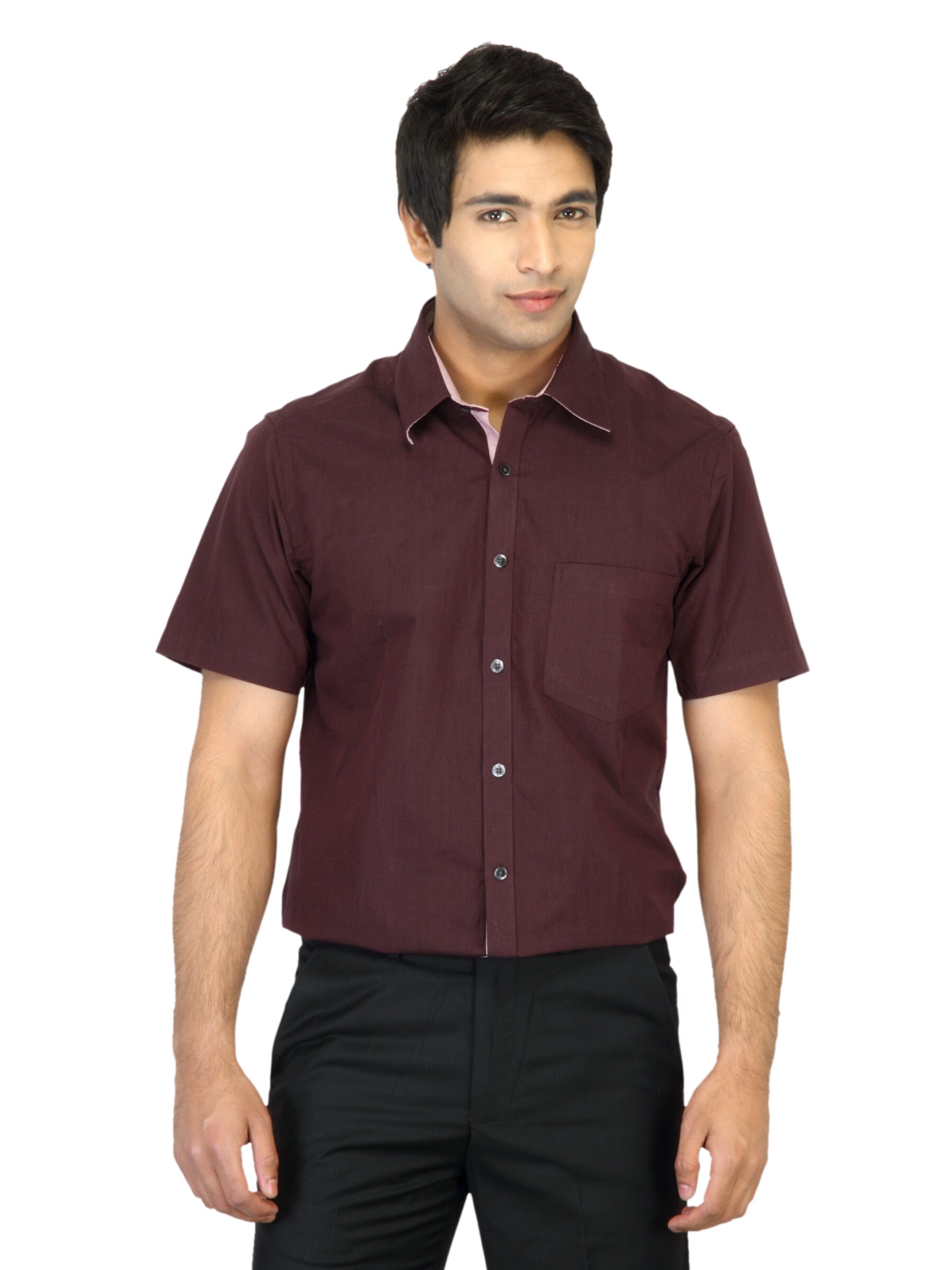 Indigo Nation Men Maroon Shirt