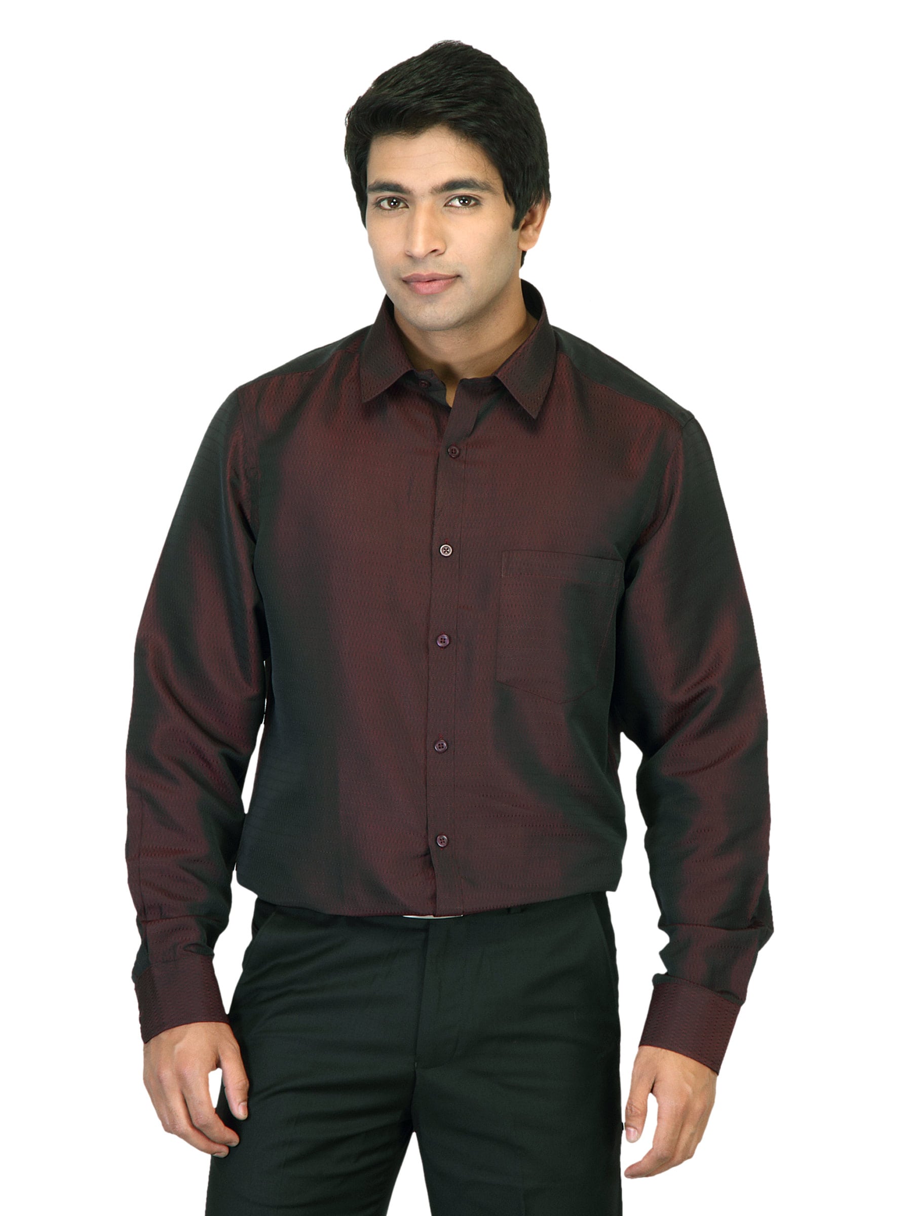 Indigo Nation Men Maroon Shirt