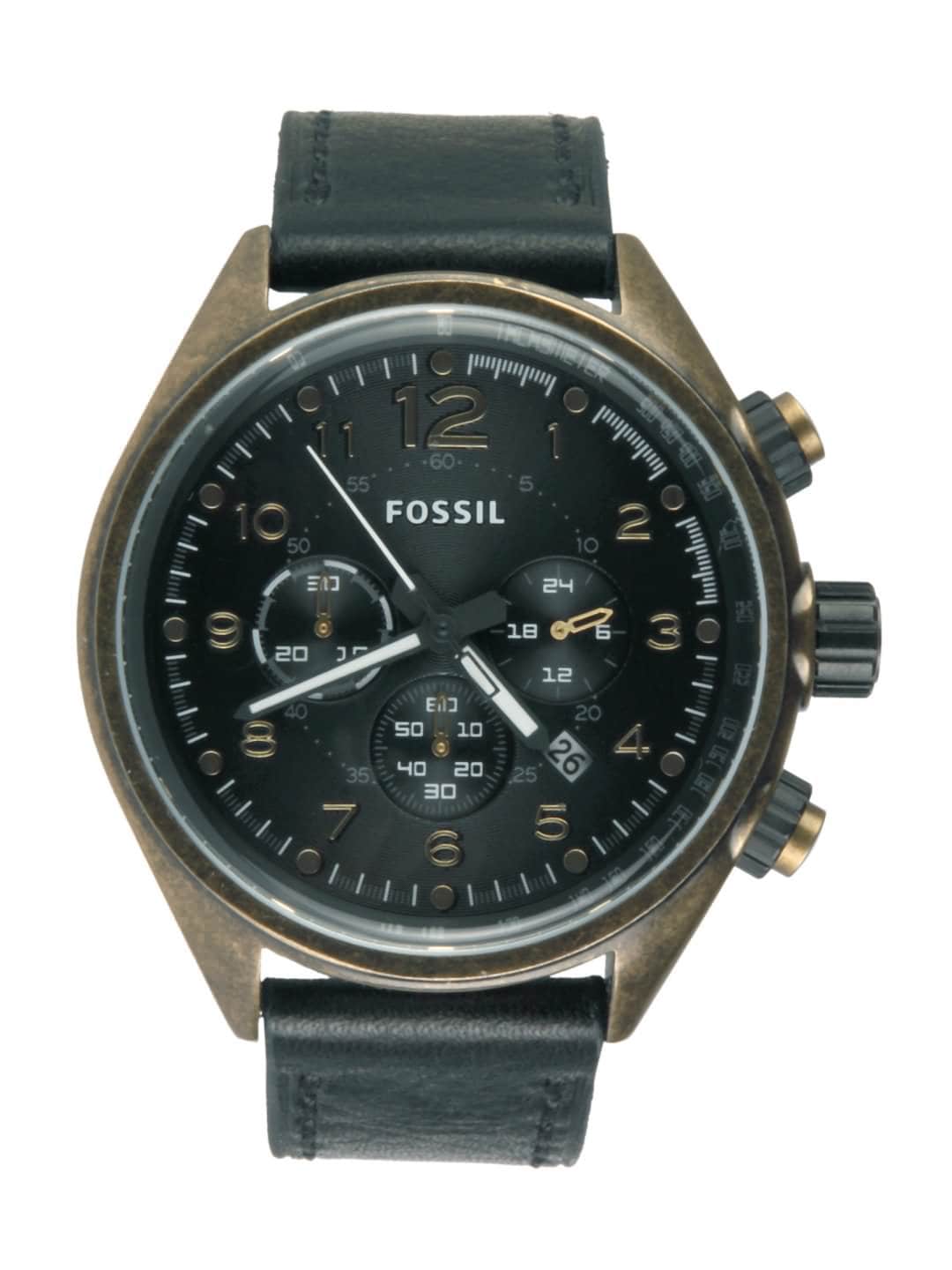 Fossil Men Black Dial Chronograph Watch CH2783