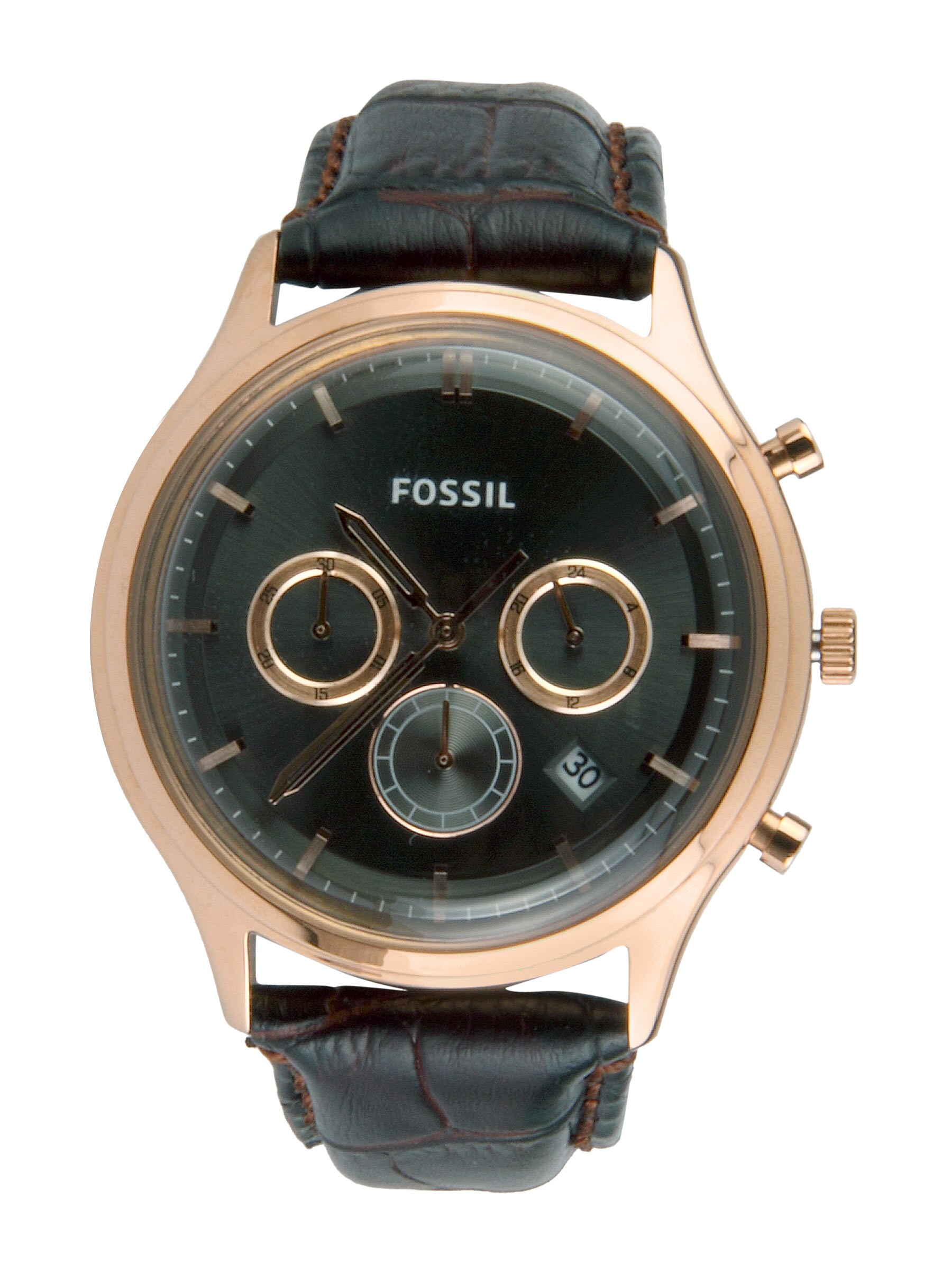 Fossil Men Quartz Black Dial Chronograph Watch FS4639