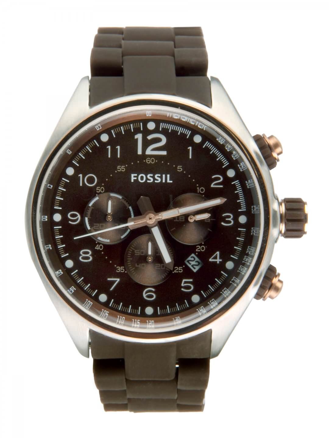 Fossil Men Brown Dial Chronograph Watch CH2727