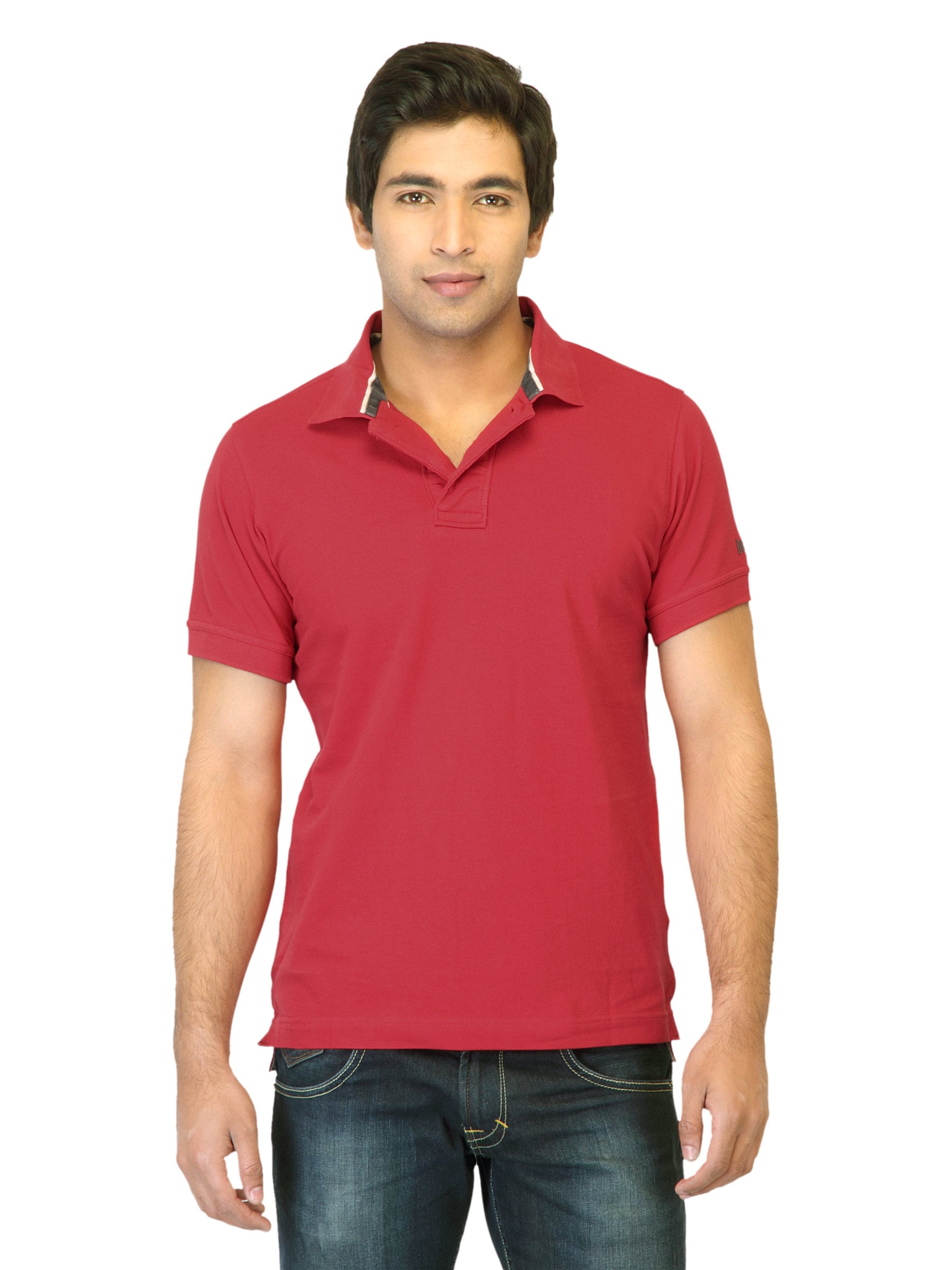 Basics Men Red T-shirt