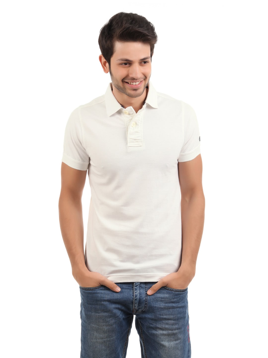 Basics Men White T-shirt