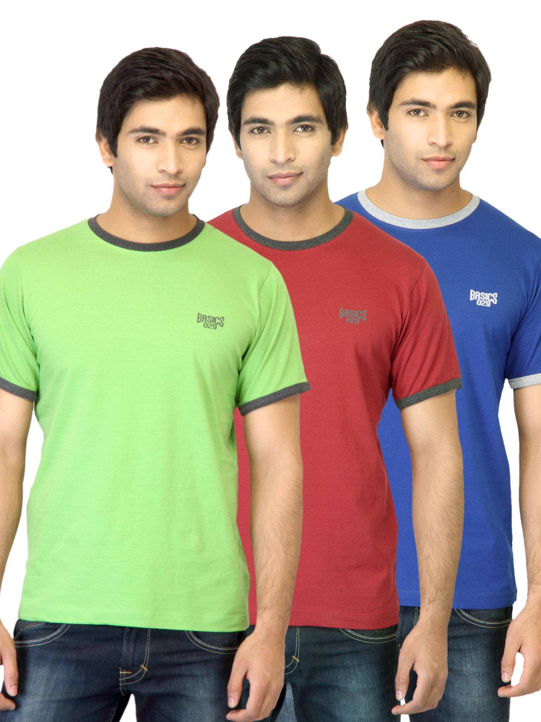 Basics Men Pack of 3 T-shirts