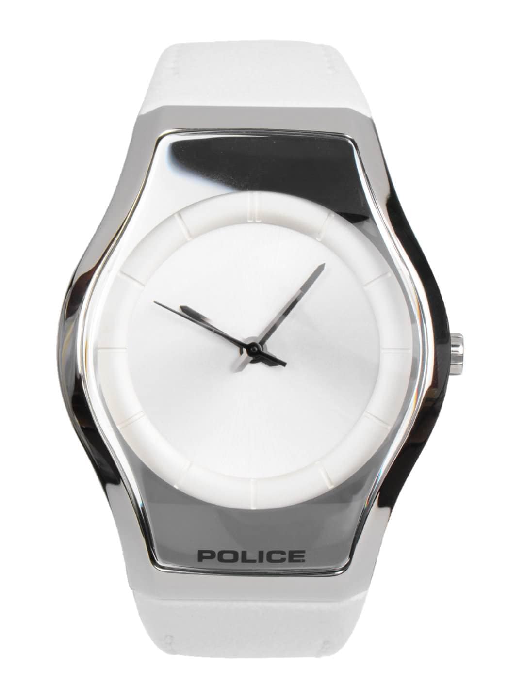 Police Women White Dial Genuine Leather Watch PL12778MS