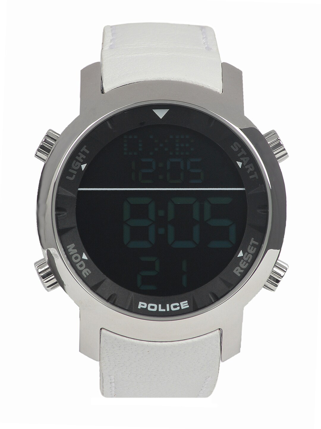 Police Men White Digital Watch PL12898JS-02A