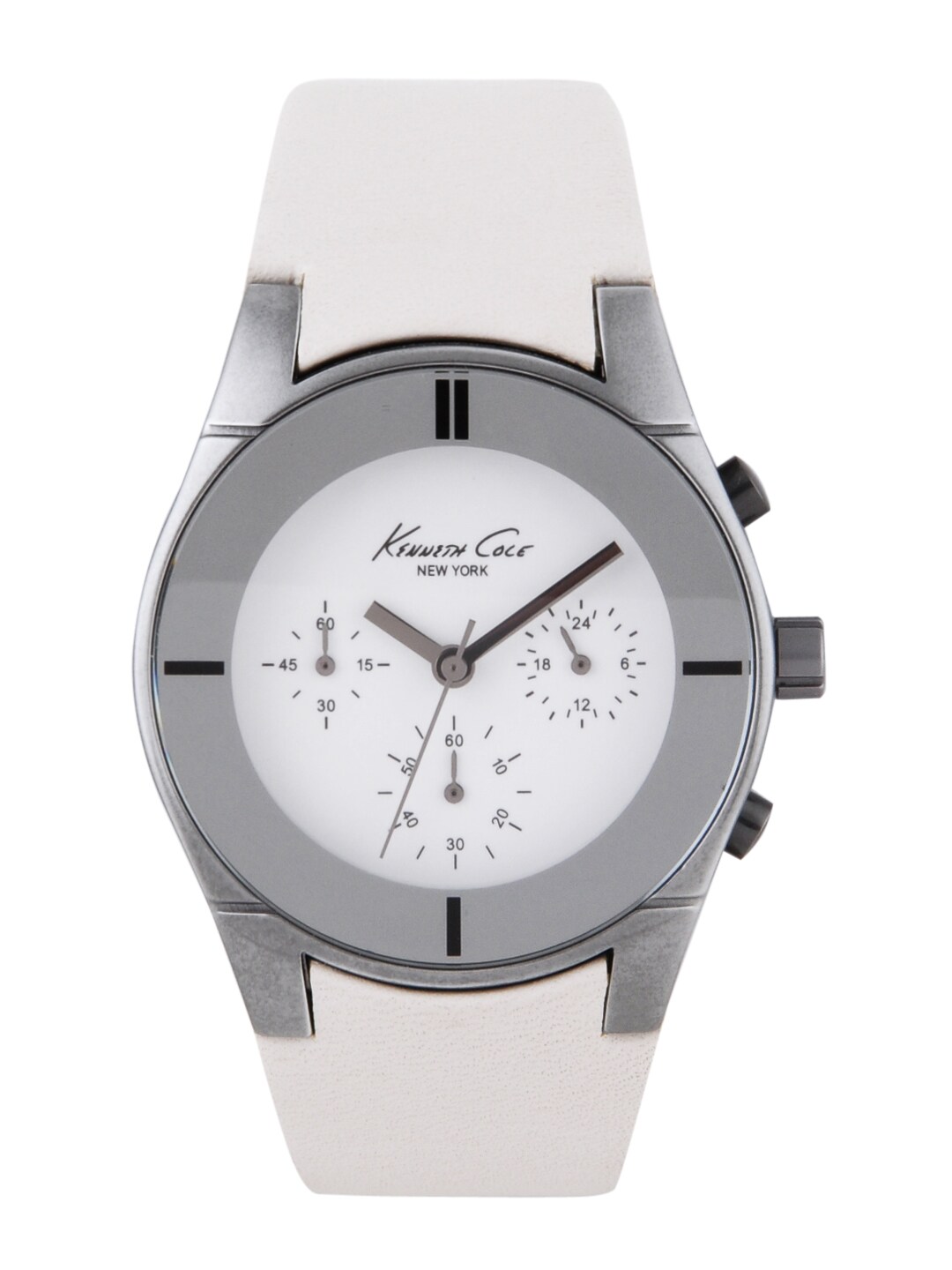Kenneth Cole Women White Chronograph Watch
