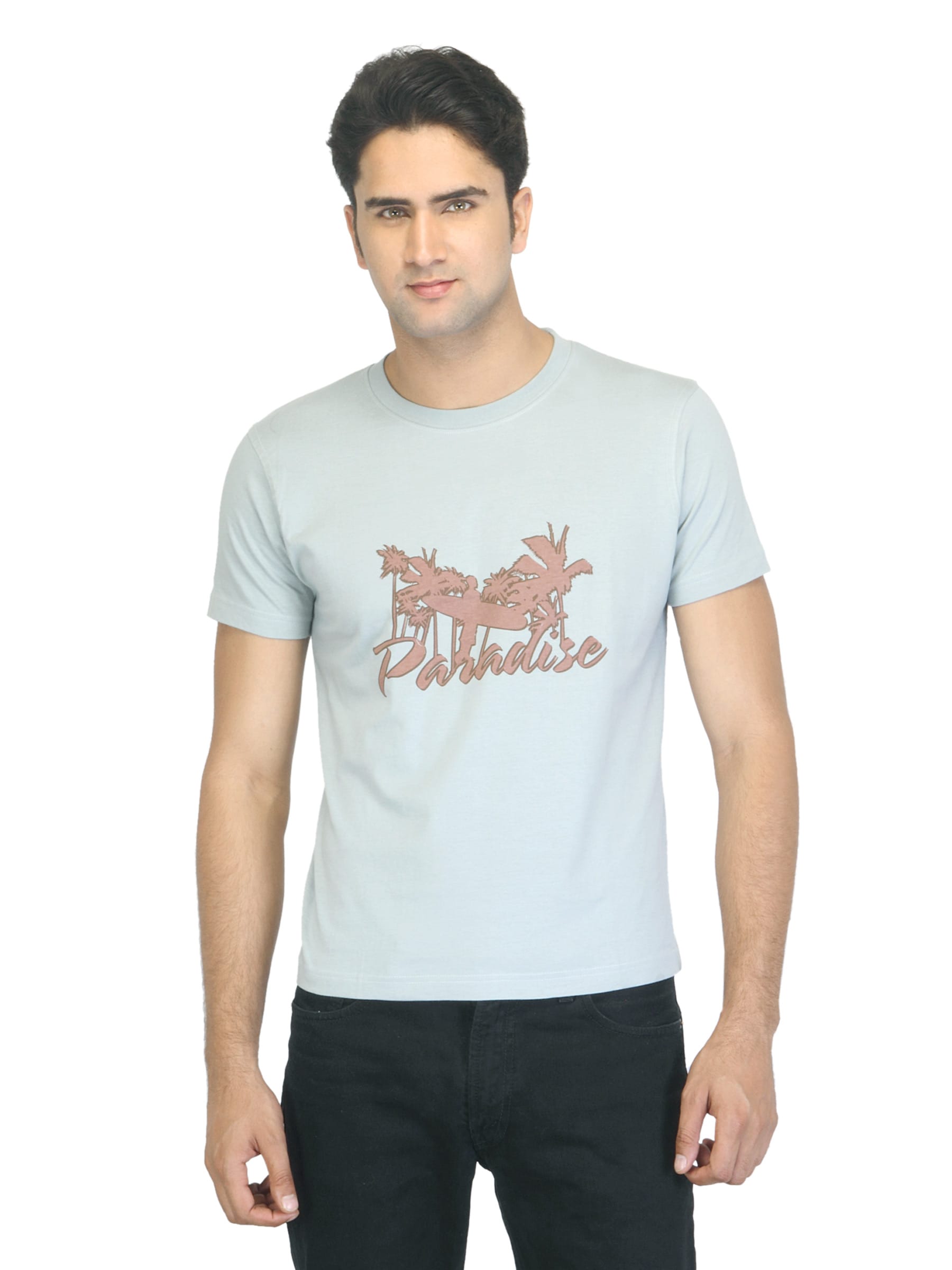 Myntra Men Paradise Teal T-shirt