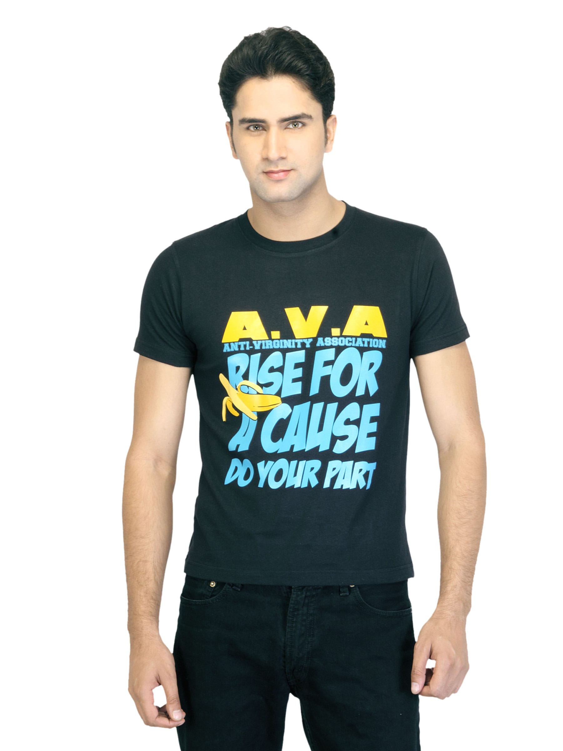 Myntra Men Ava Black T-shirt