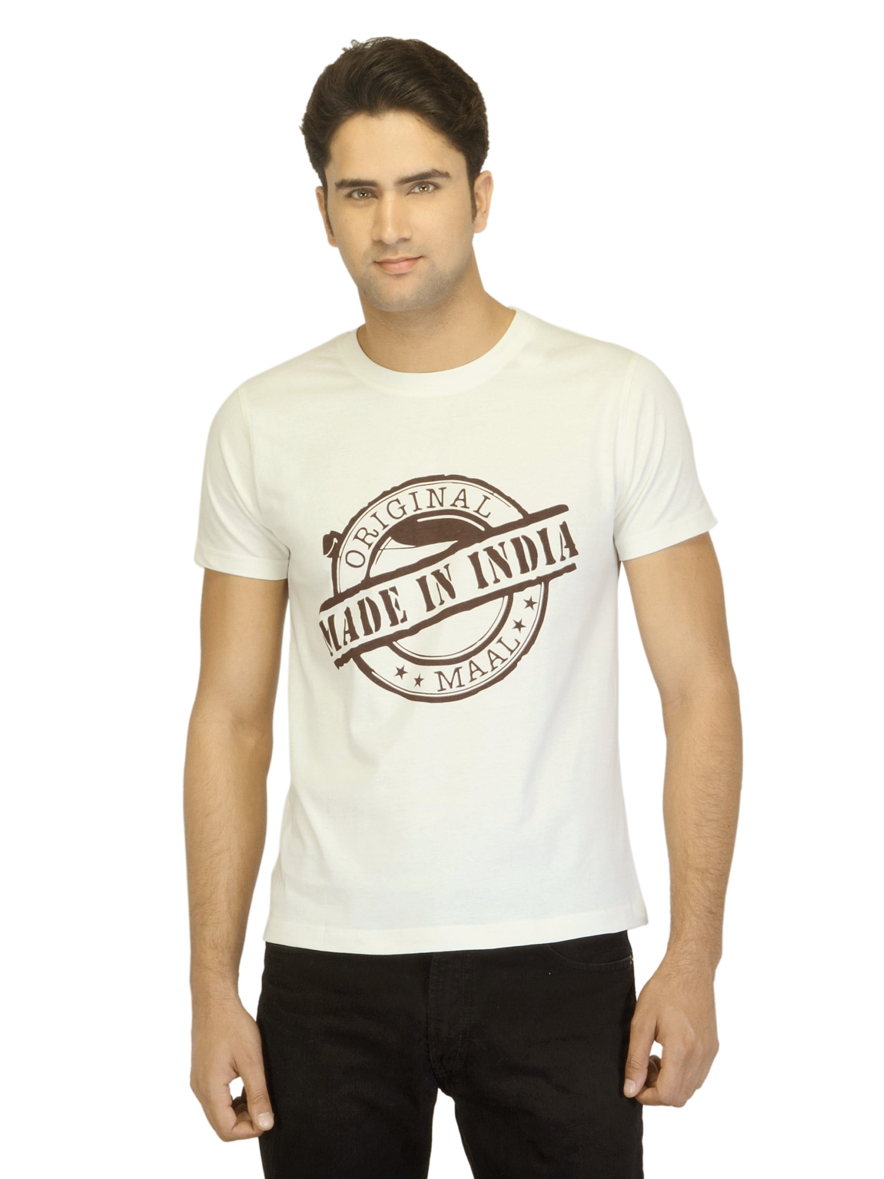 Myntra Men Made In India Off White T-shirt