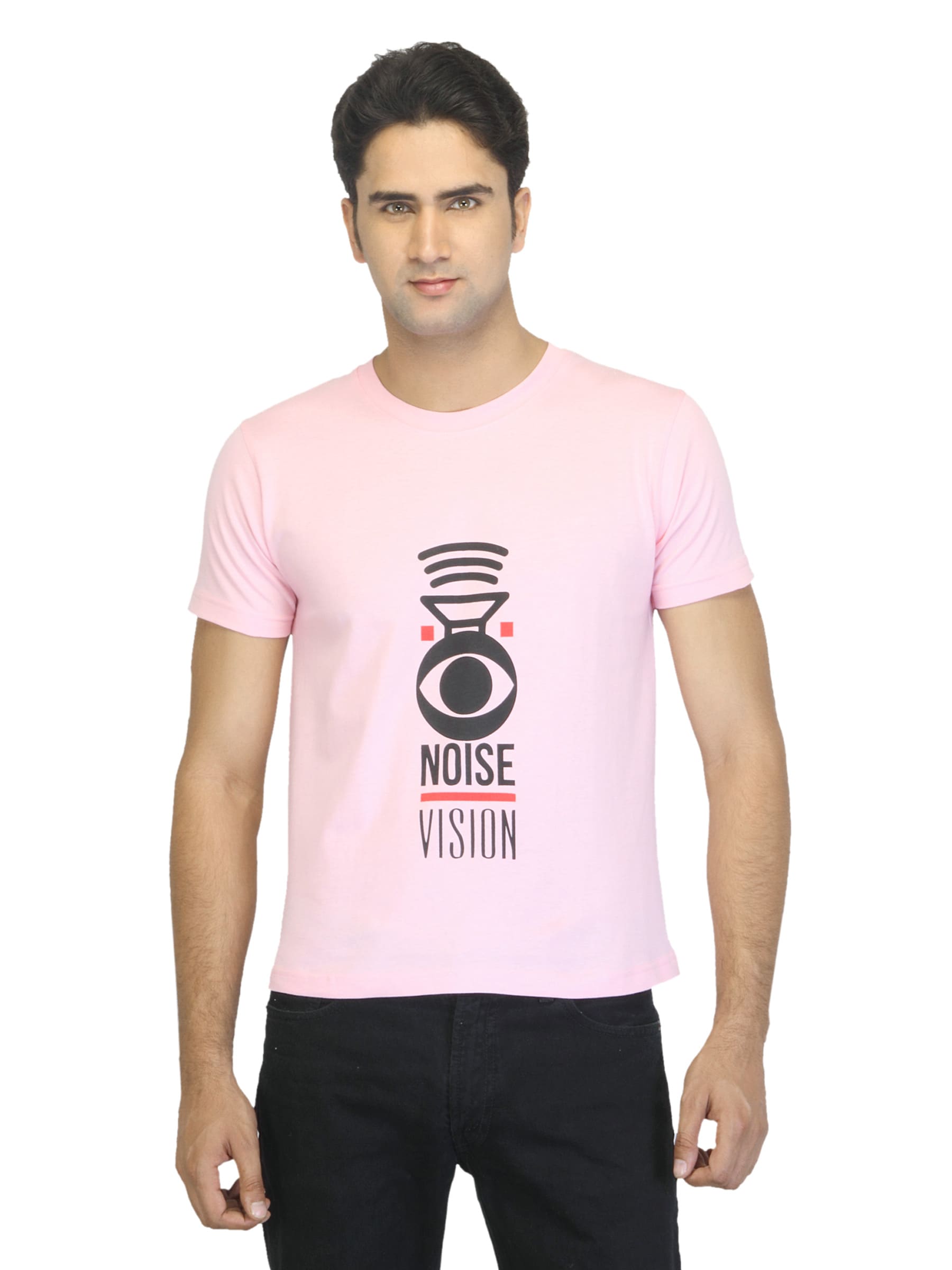 Myntra Men Noise Vision Pink T-shirt