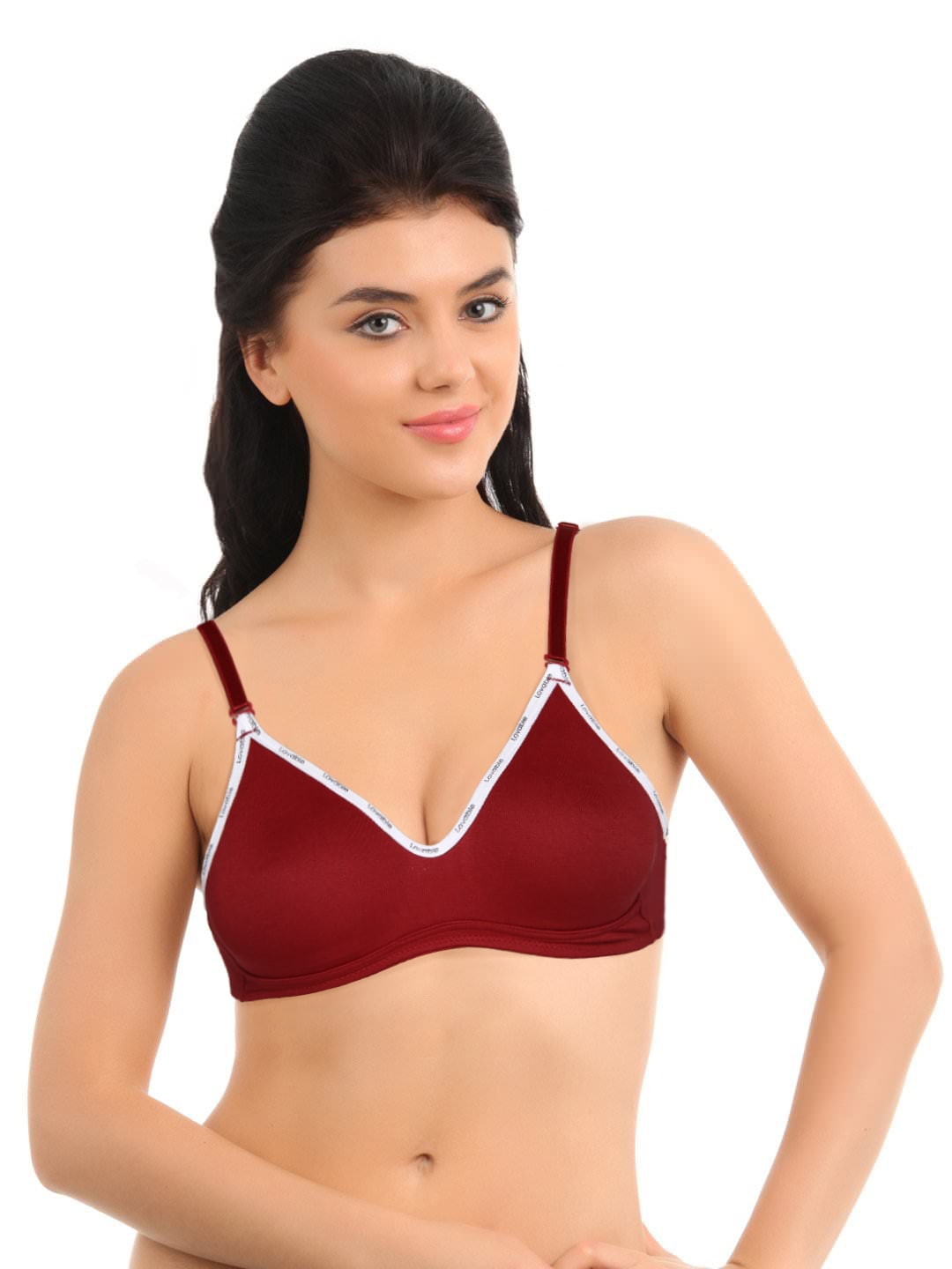 Lovable Cotton Essensuals Red Bra